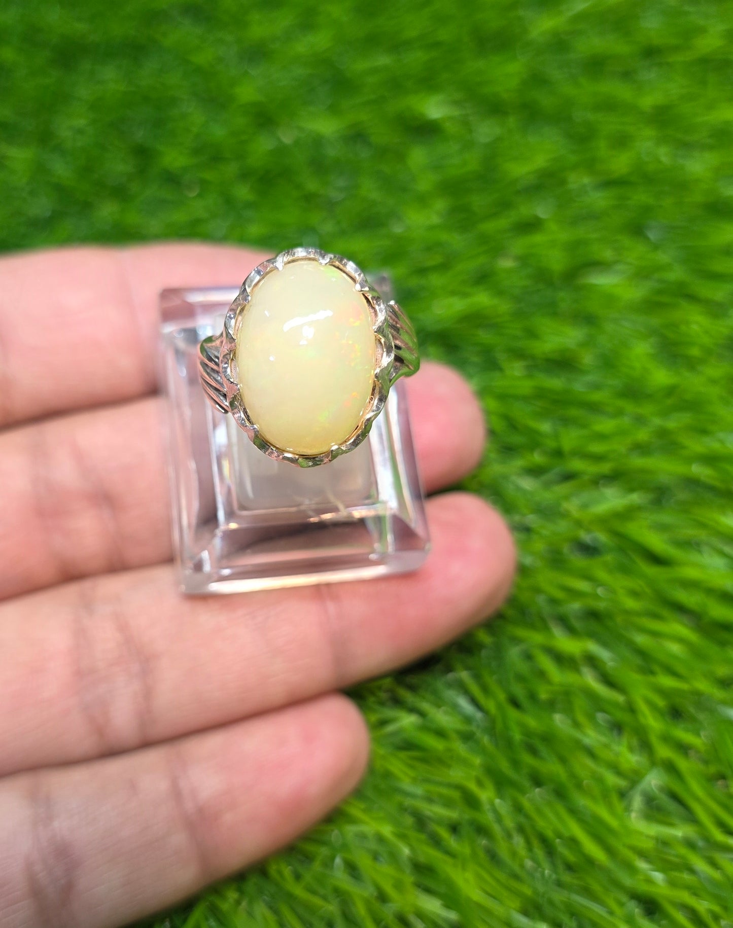 Premium Quality Full Fire Opal Ring