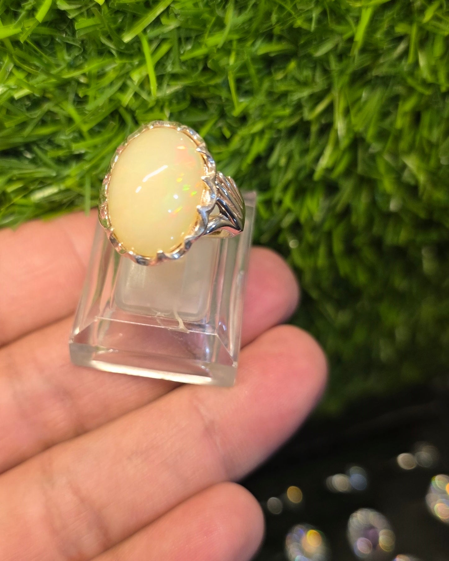 Premium Quality Full Fire Opal Ring