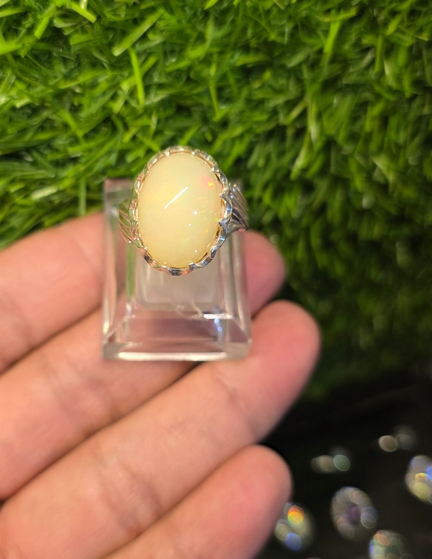 Premium Quality Full Fire Opal Ring