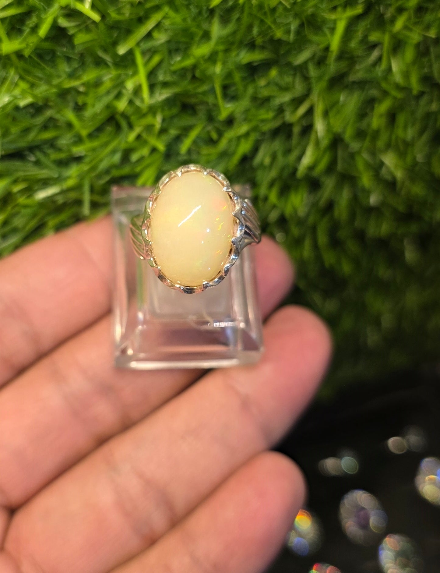 Premium Quality Full Fire Opal Ring