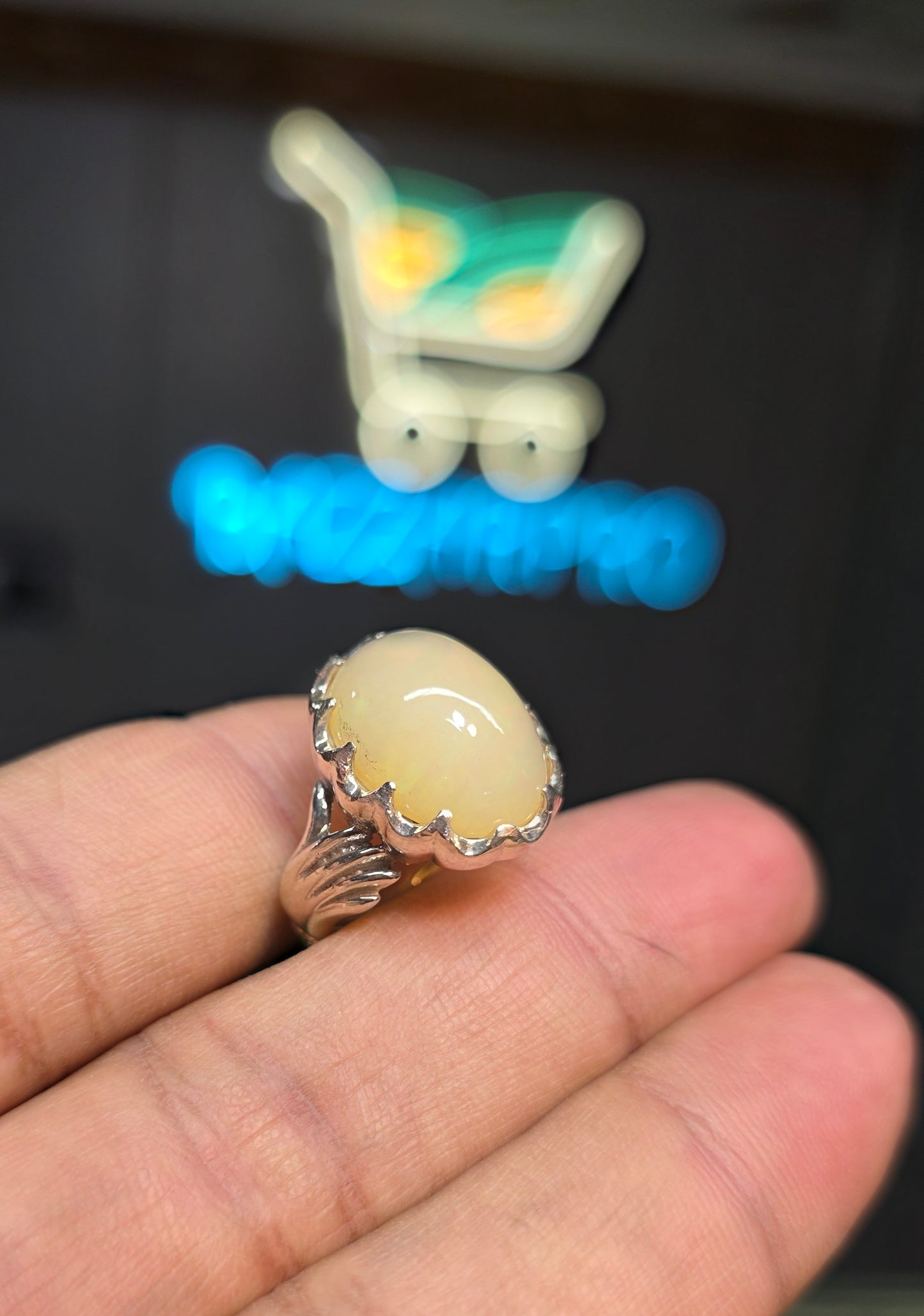 Premium Quality Full Fire Opal Ring
