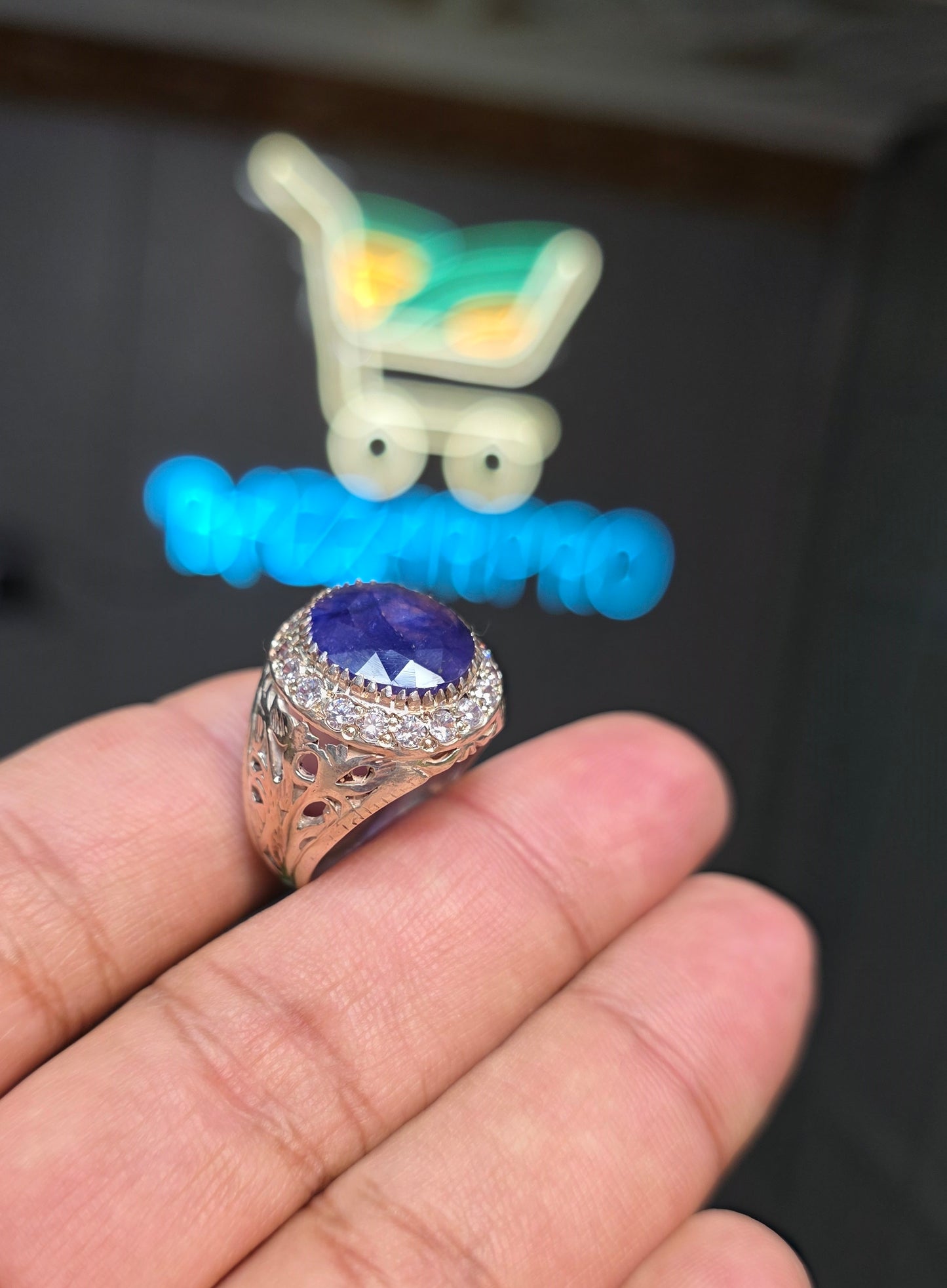Premium Quality Neelam Ring