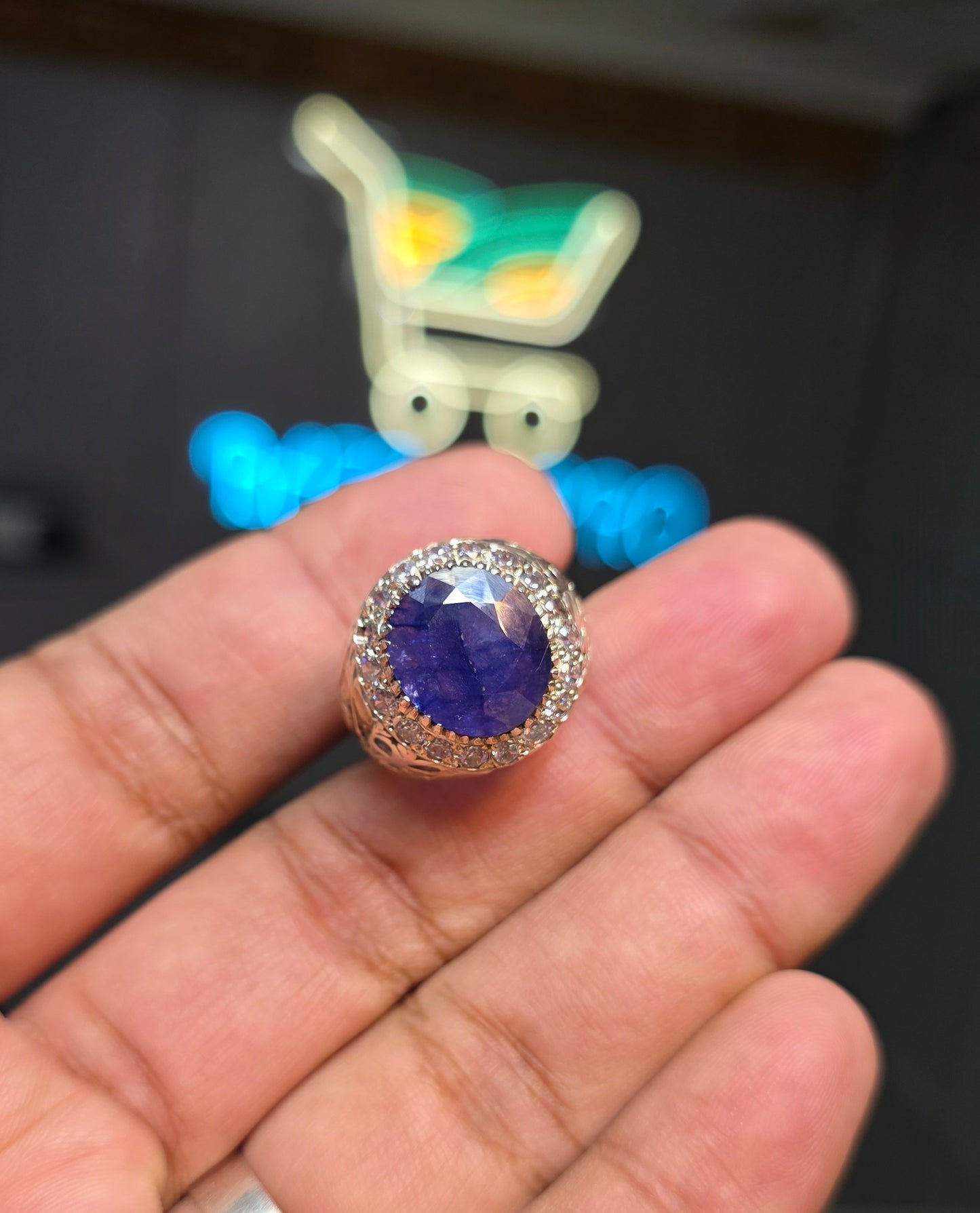 Premium Quality Neelam Ring