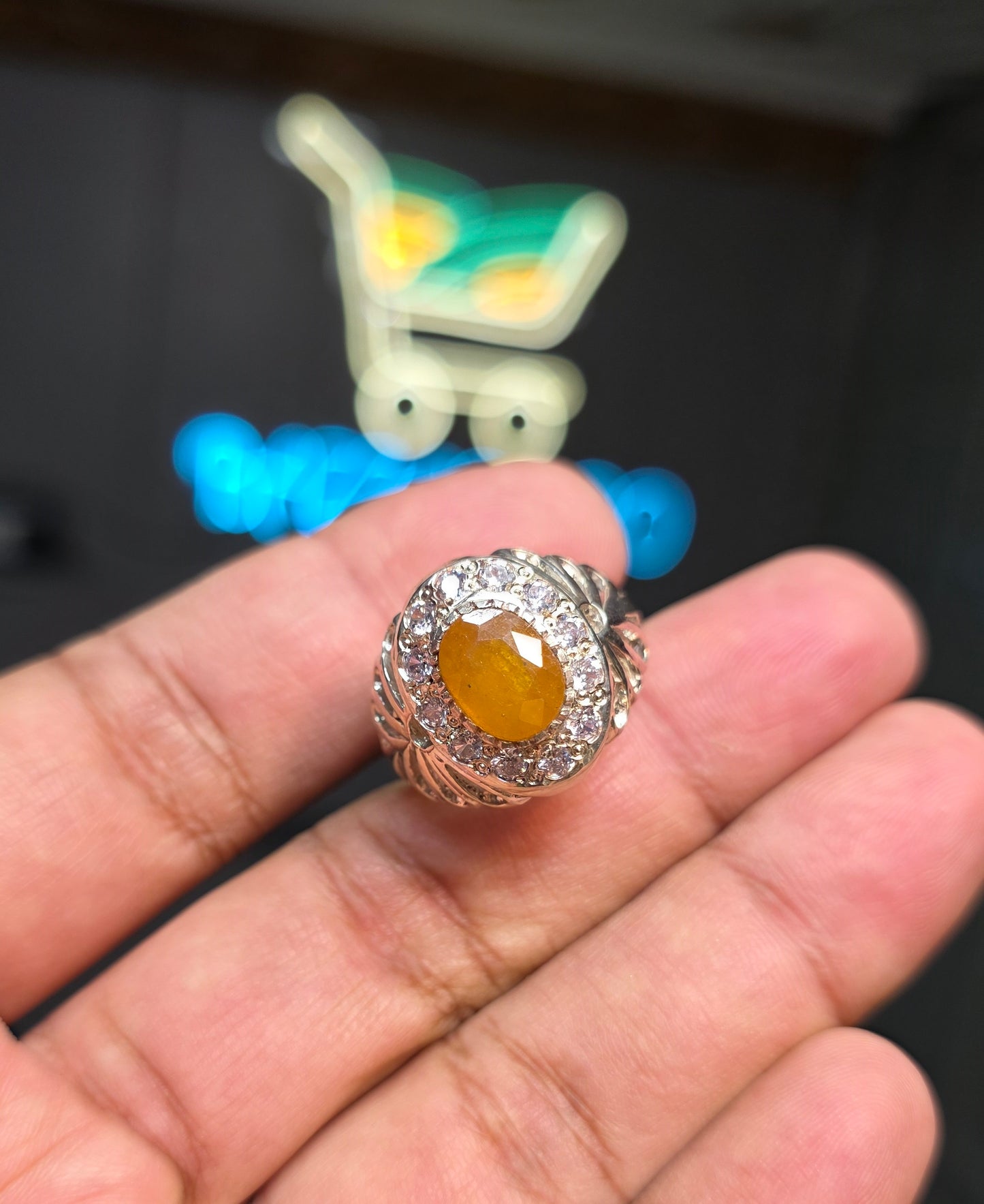 Premium Quality Pukhraj Ring