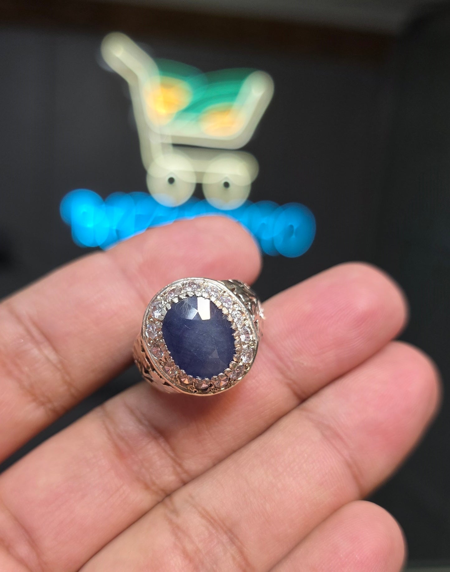 Premium Quality Neelam Ring