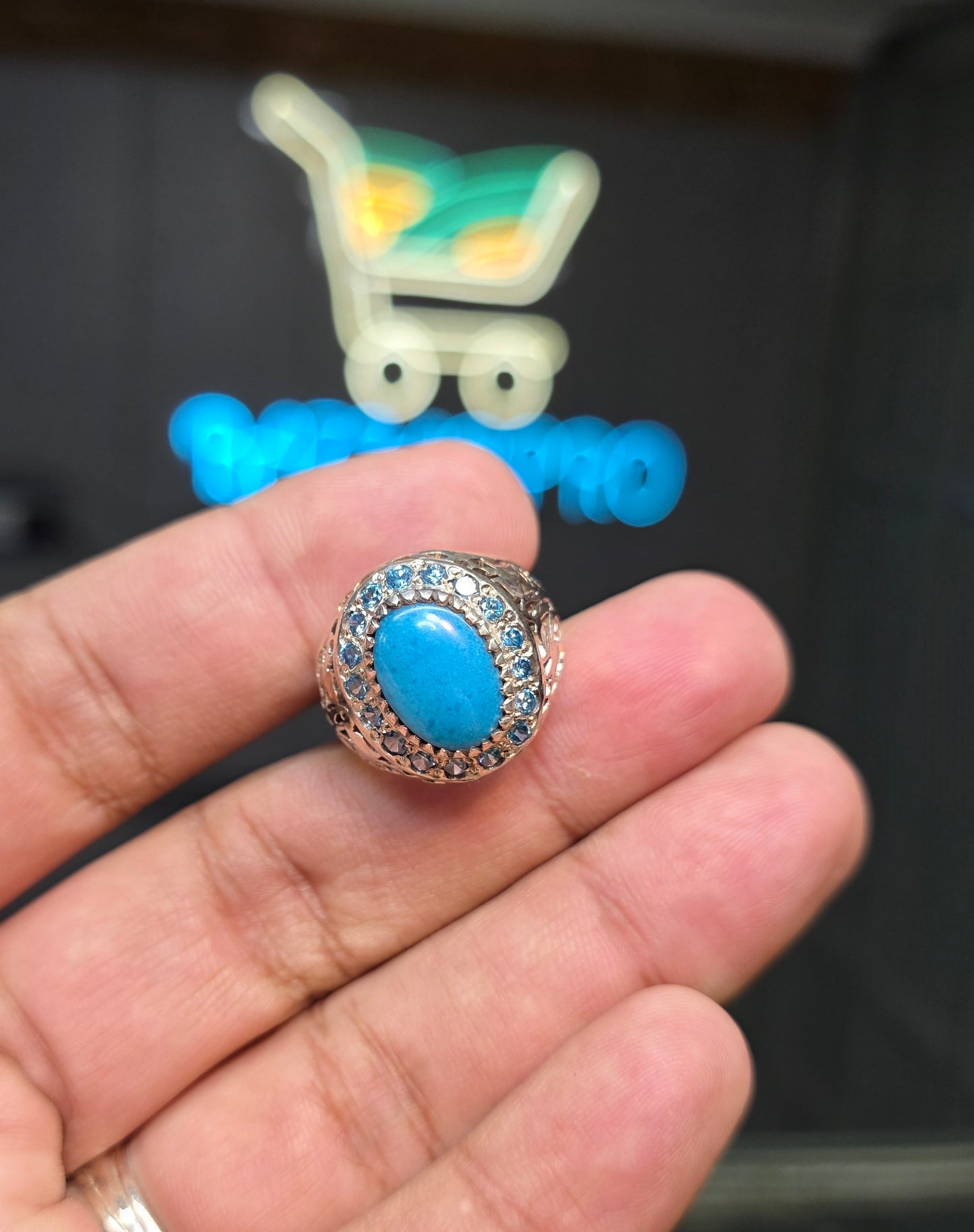 Premium Quality Irani Feroza Ring