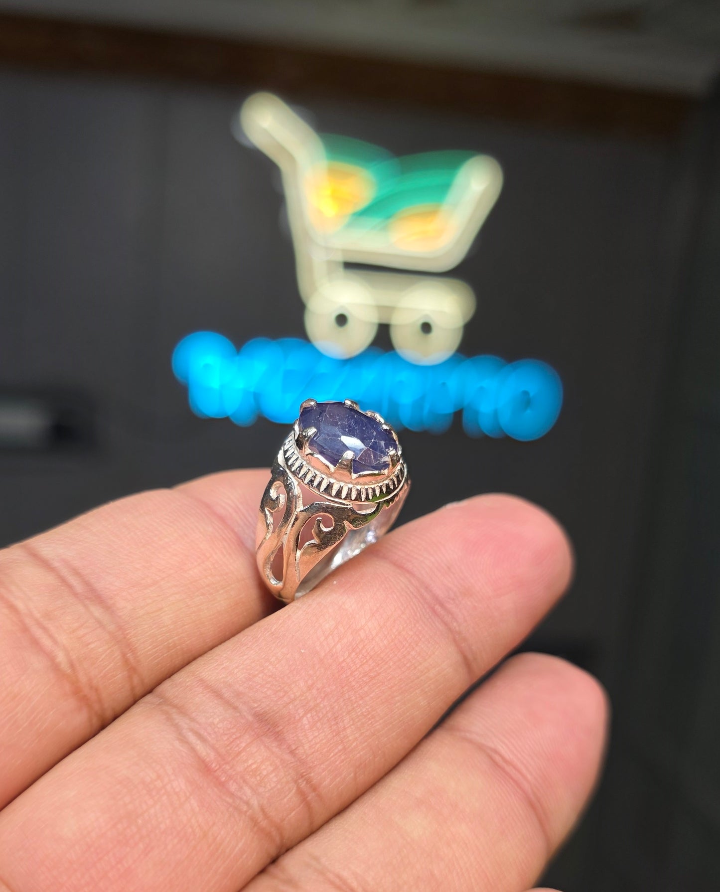 Premium Quality Neelam Ring