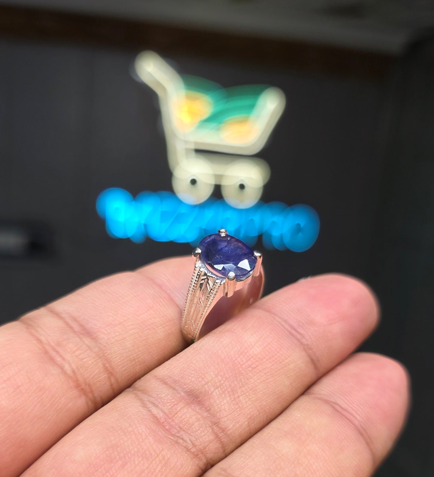 Premium Quality Neelam Ring