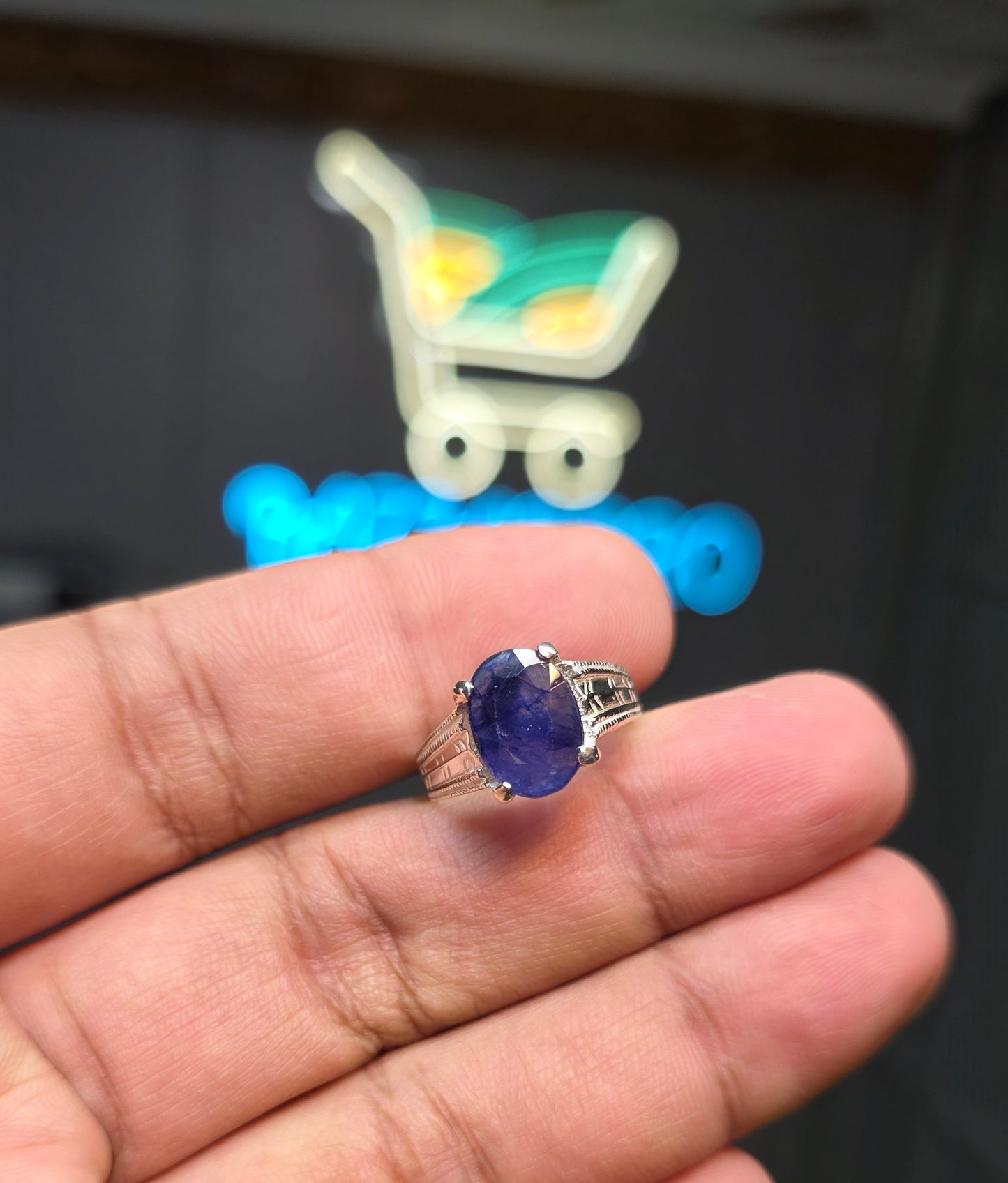 Premium Quality Neelam Ring
