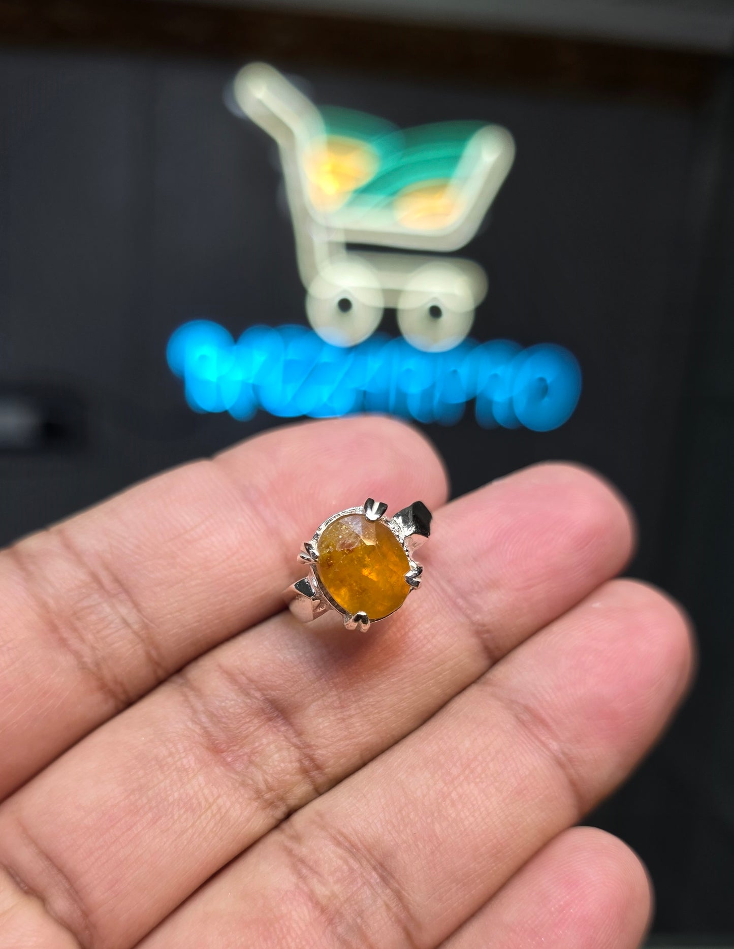 Premium Quality Pukhraj Ring