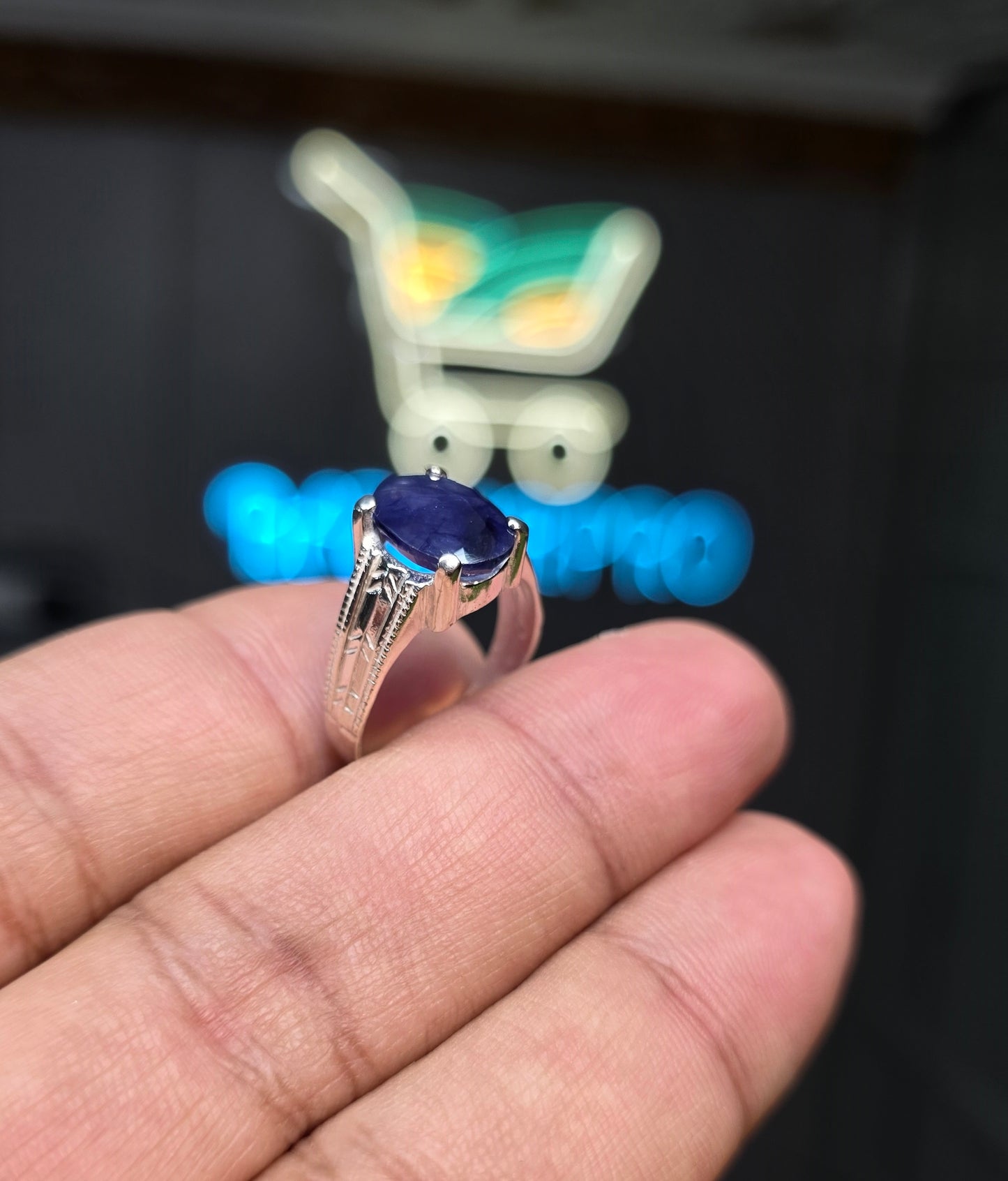 Premium Quality Neelam Ring
