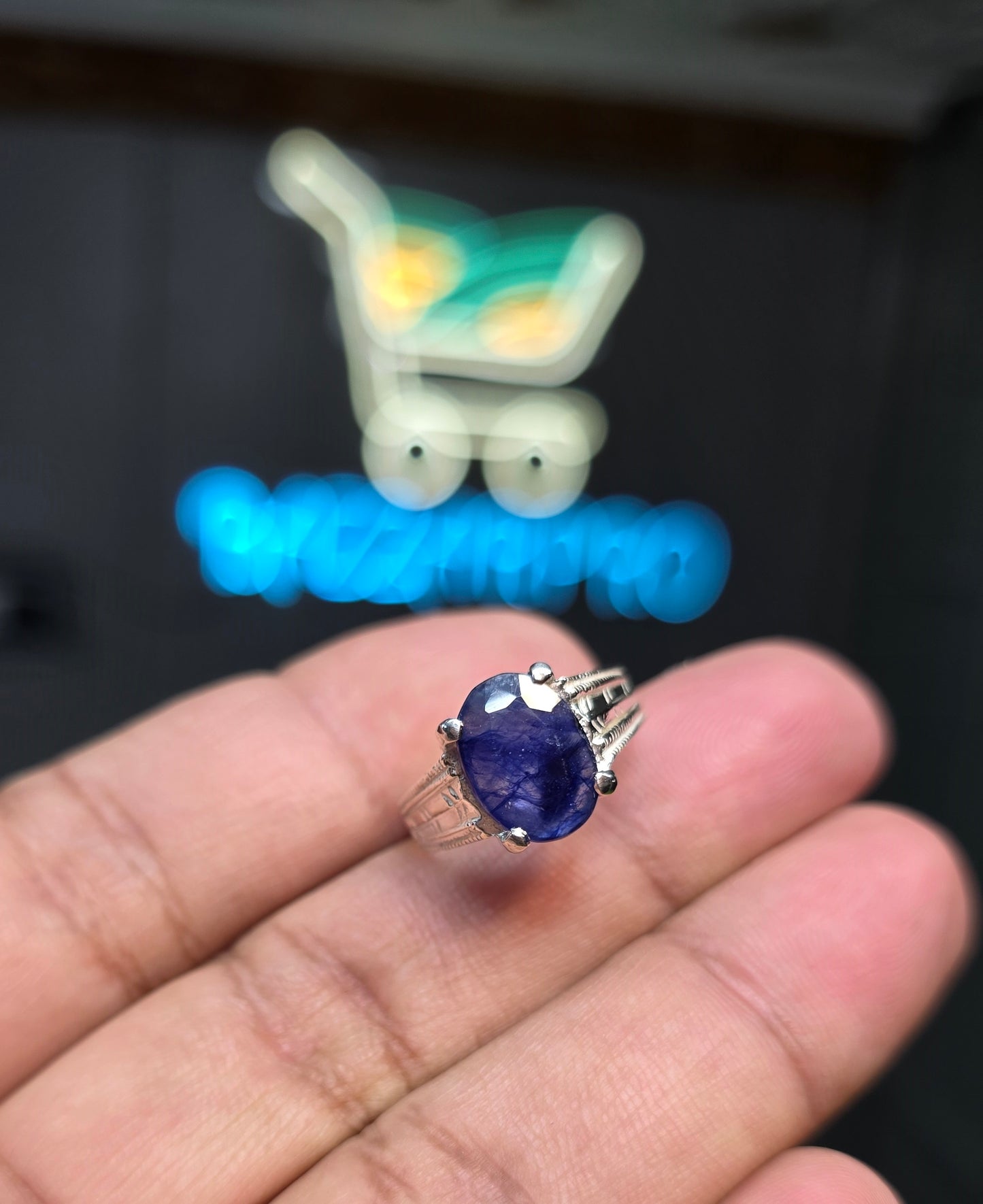 Premium Quality Neelam Ring