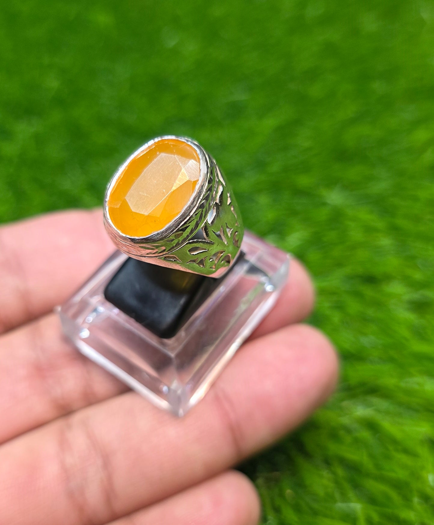 Premium Quality Indian Pukhraj Ring