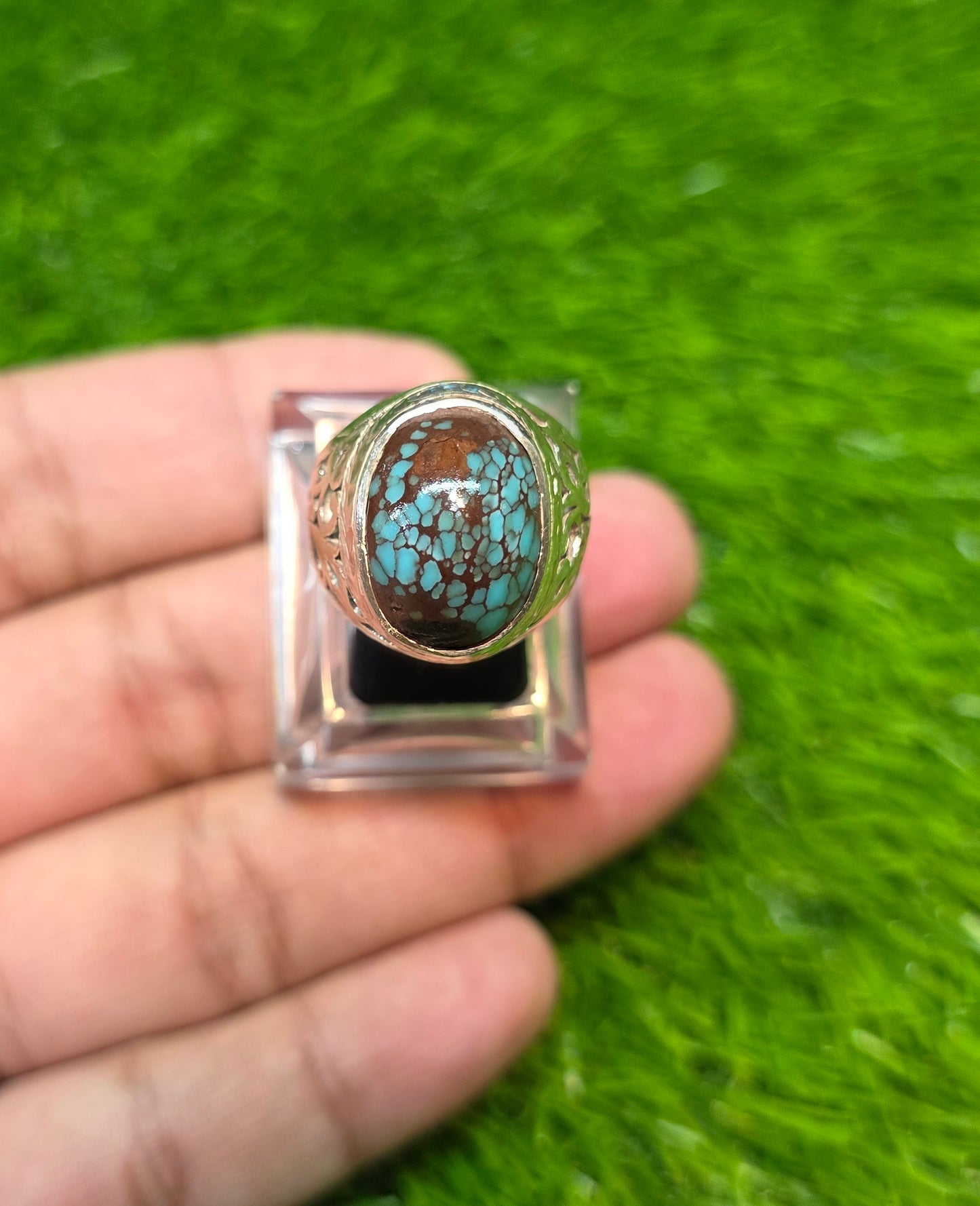 Premium Quality Spider Web Feroza Ring