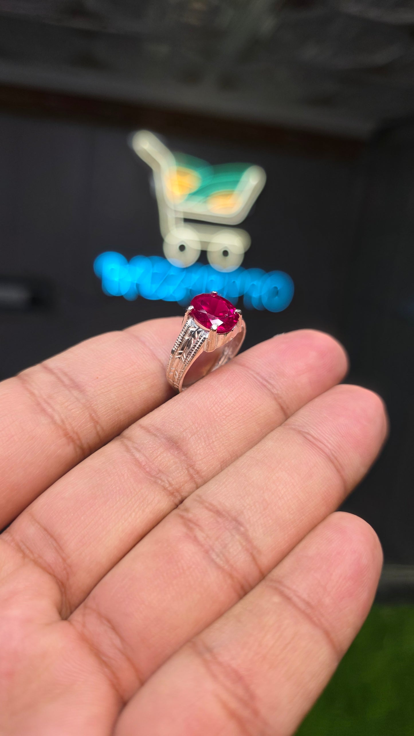 Premium Quality Anari Yaqoot Ring