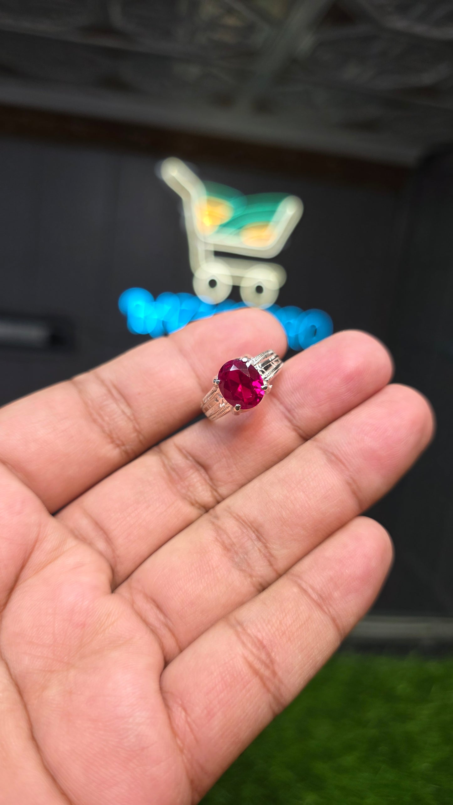 Premium Quality Anari Yaqoot Ring