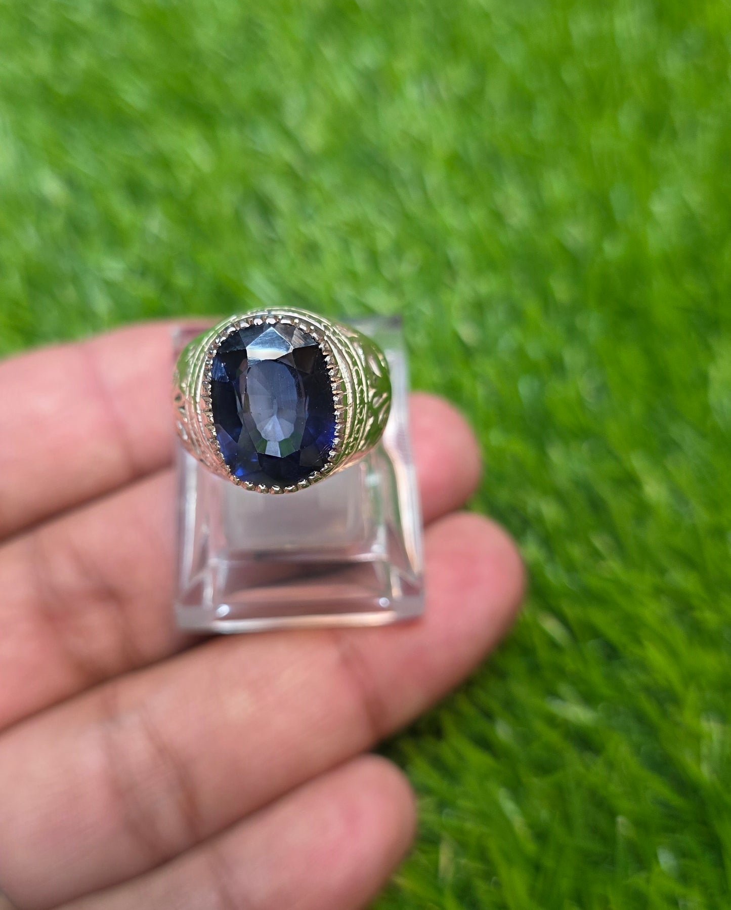 Premium Quality Neelam (Imitation) Ring