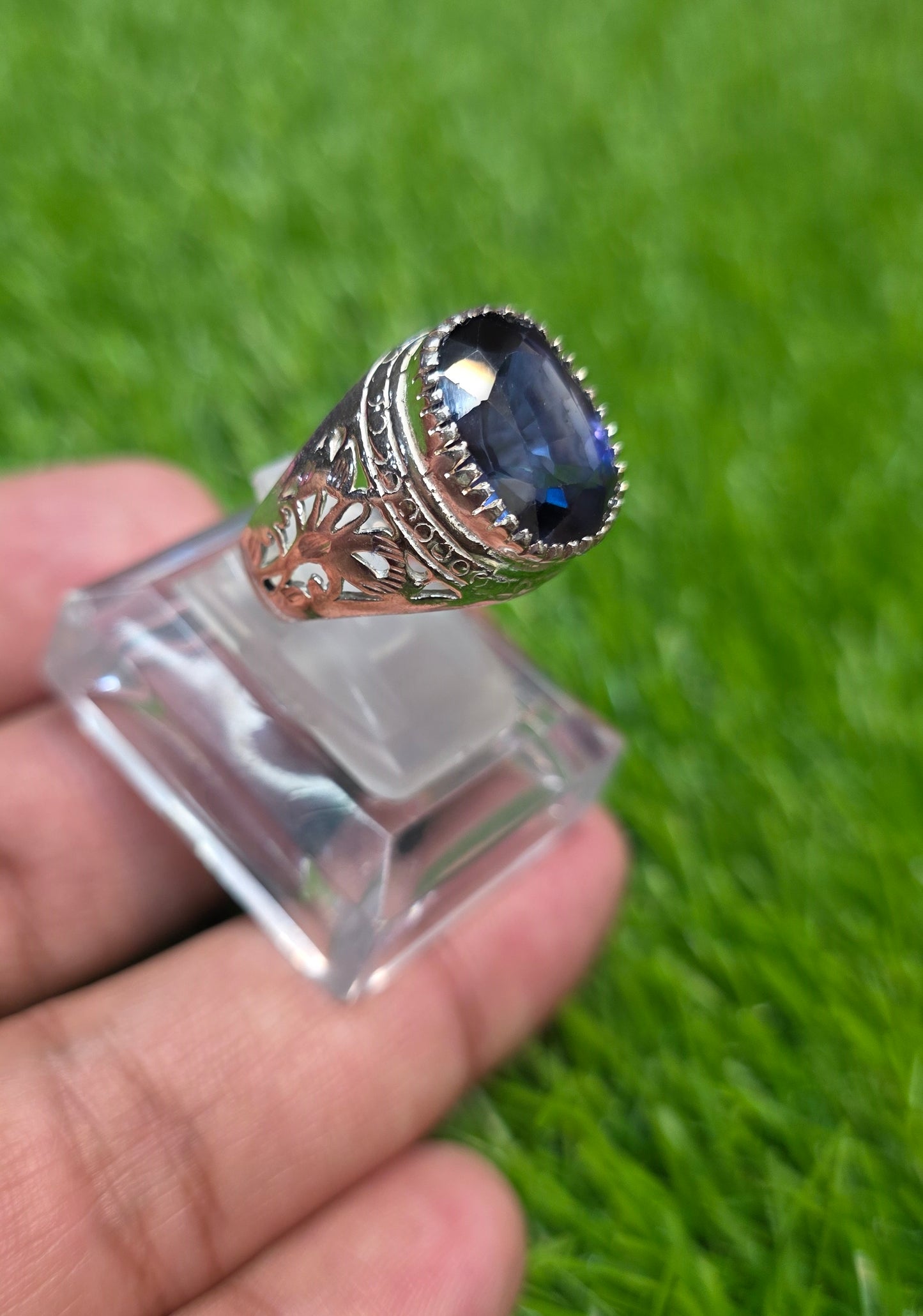 Premium Quality Neelam (Imitation) Ring