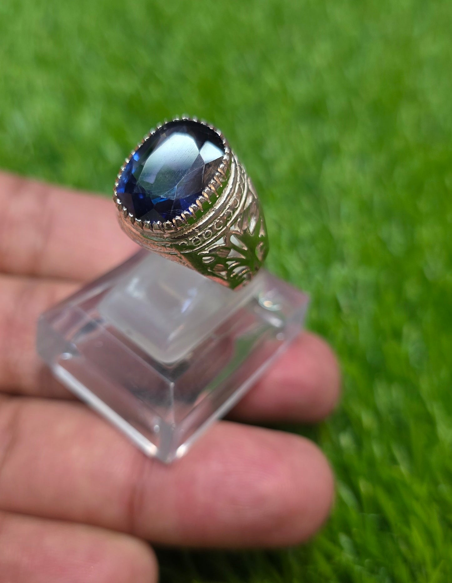 Premium Quality Neelam (Imitation) Ring