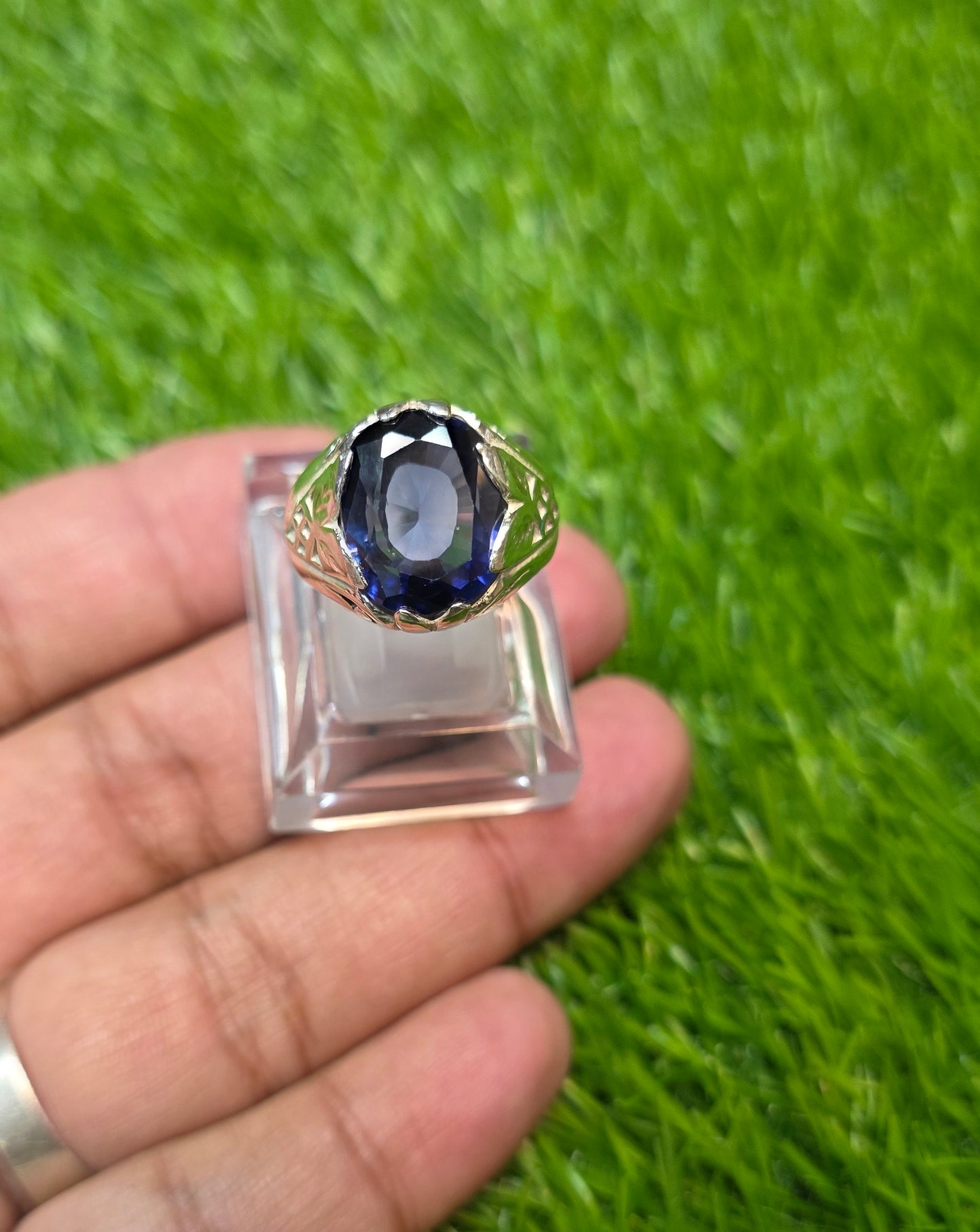 Premium Quality Neelam (Imitation) Ring