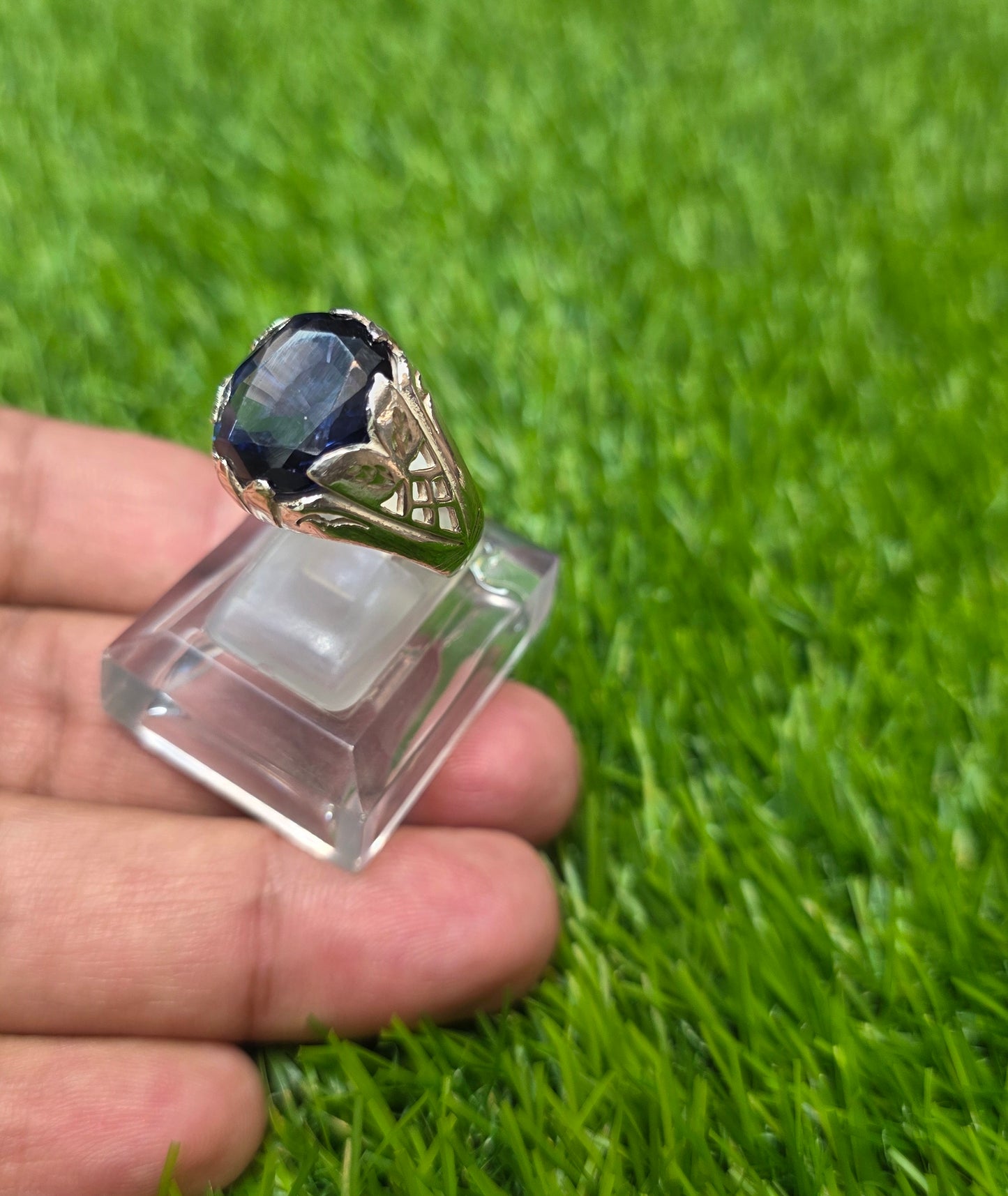 Premium Quality Neelam (Imitation) Ring
