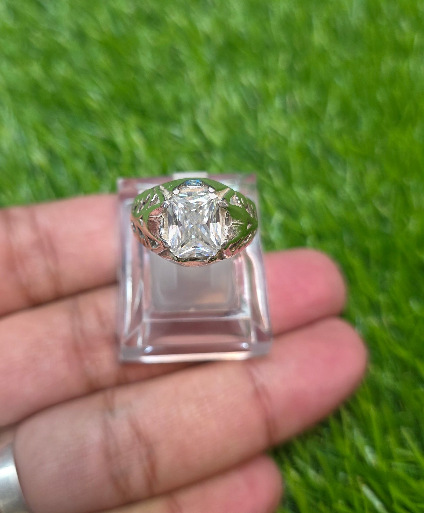Premium Quality Radiant Cut Moissanite Ring