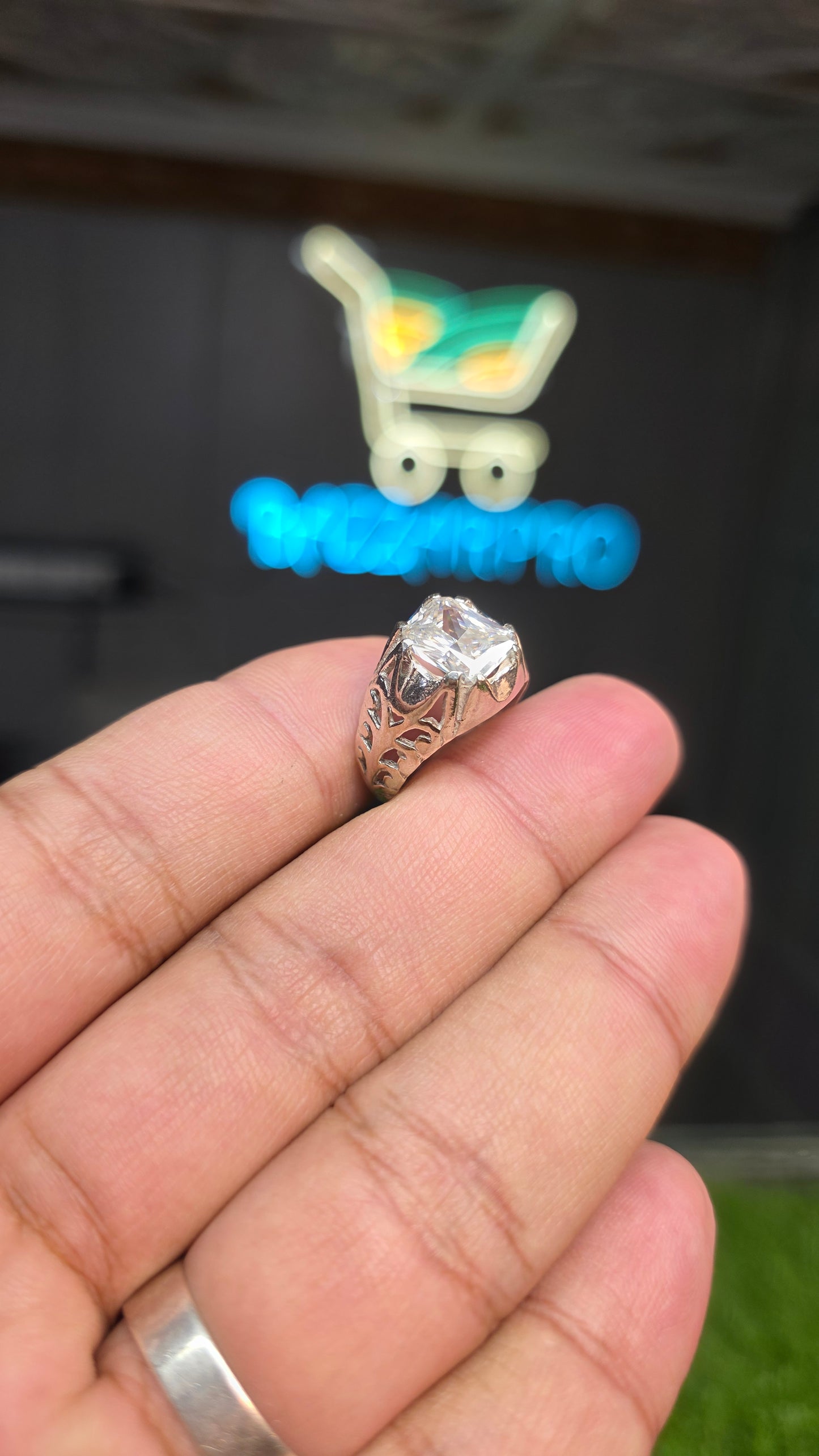 Premium Quality Radiant Cut Moissanite Ring