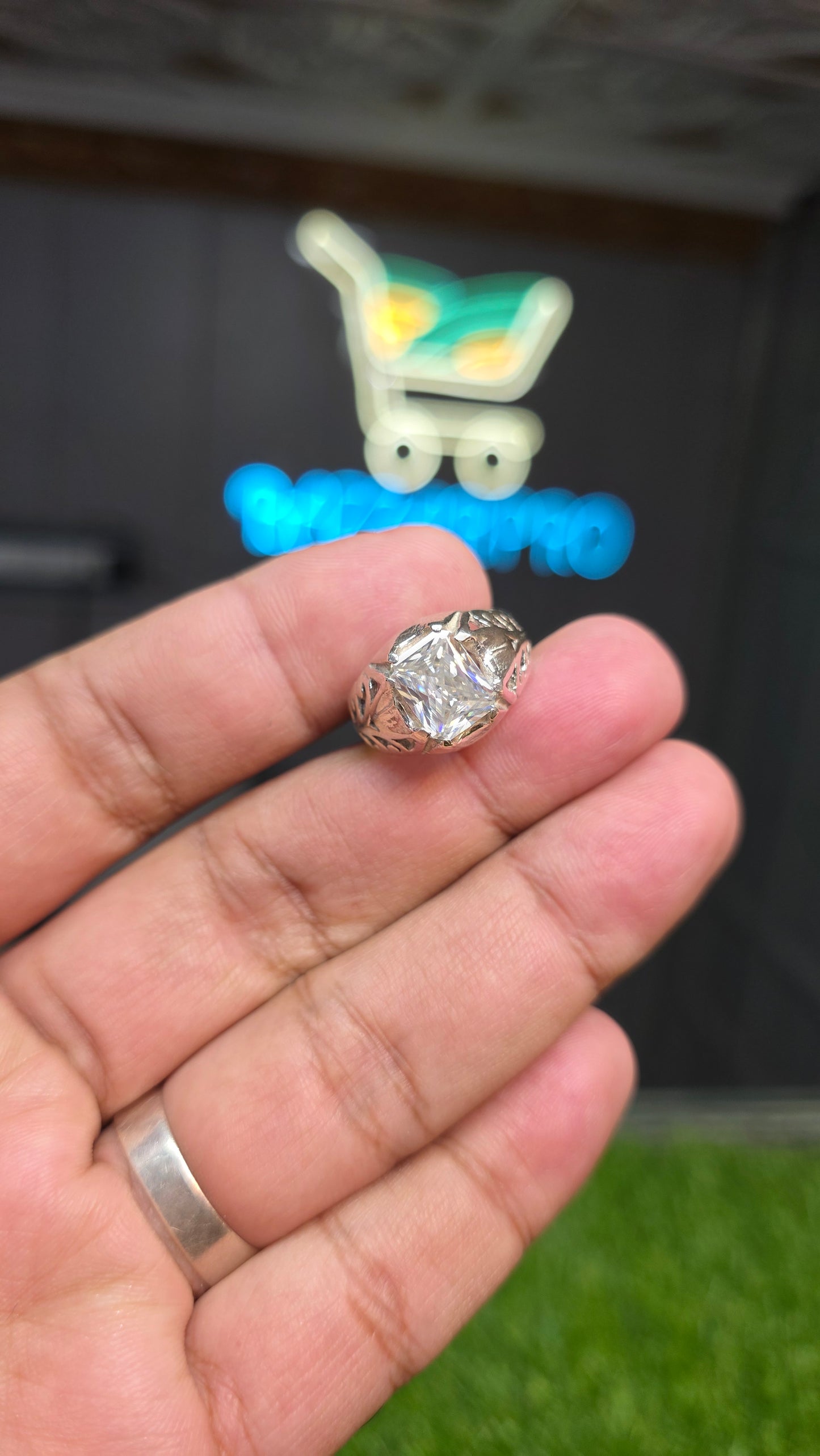 Premium Quality Radiant Cut Moissanite Ring