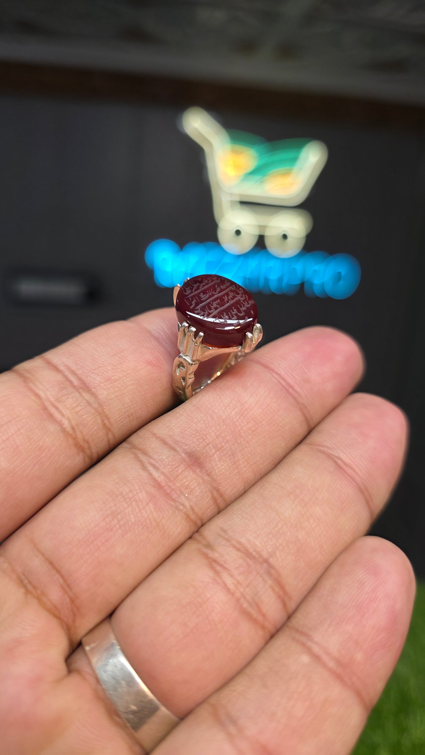 Premium Quality Yamni Aqeeq Ring (Nad e Ali)