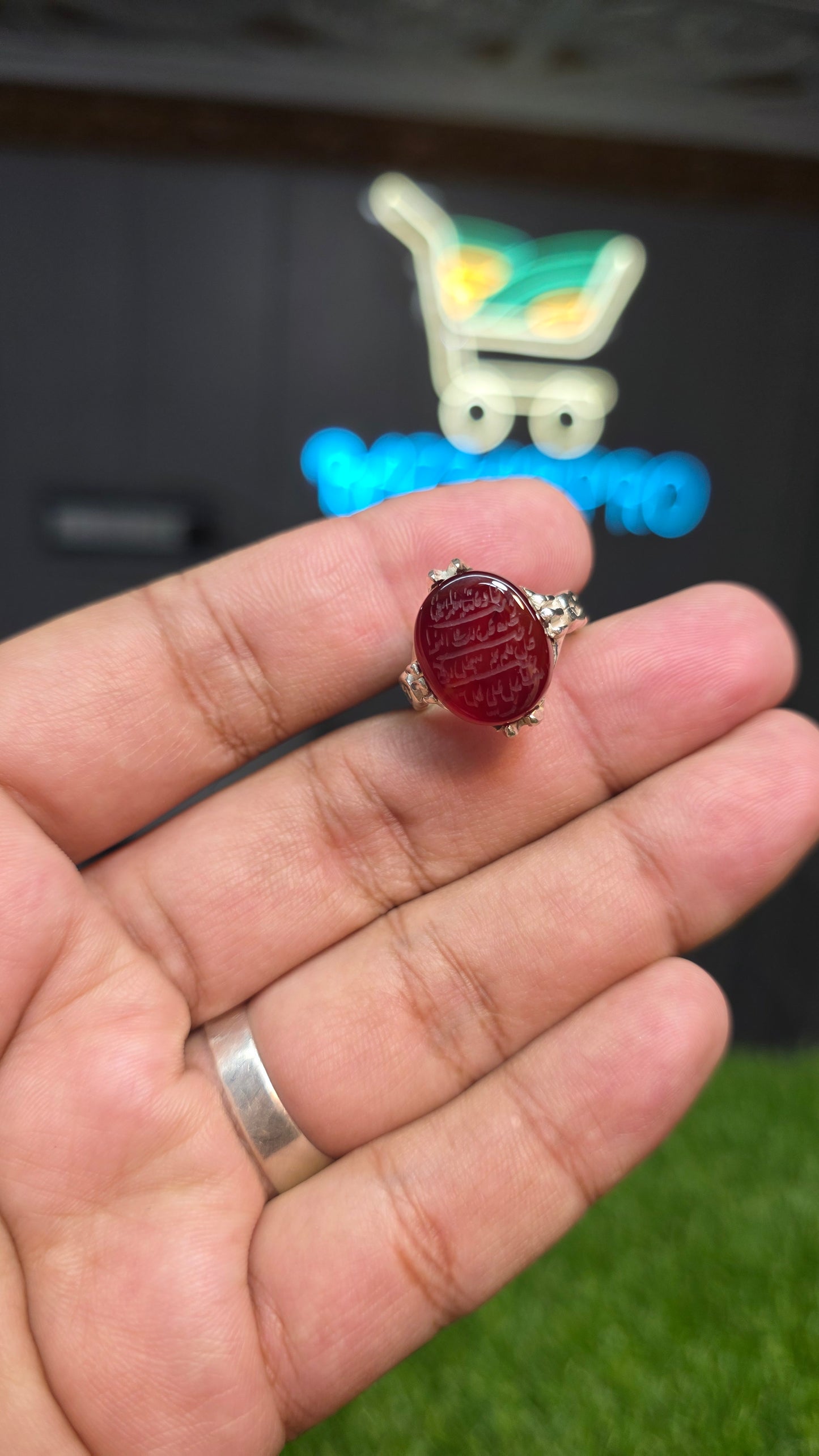Premium Quality Yamni Aqeeq Ring (Nad e Ali)