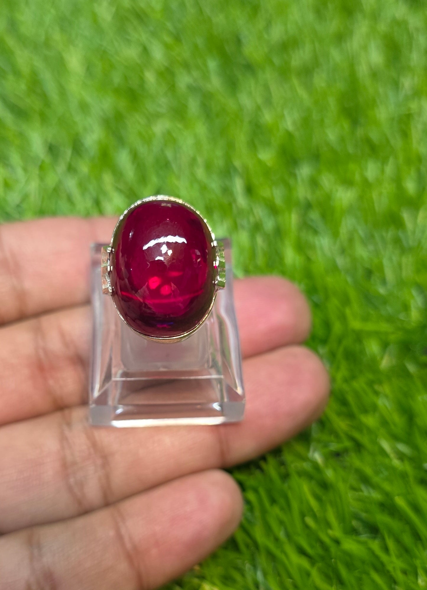 Premium Quality Pota Yaqoot Ring