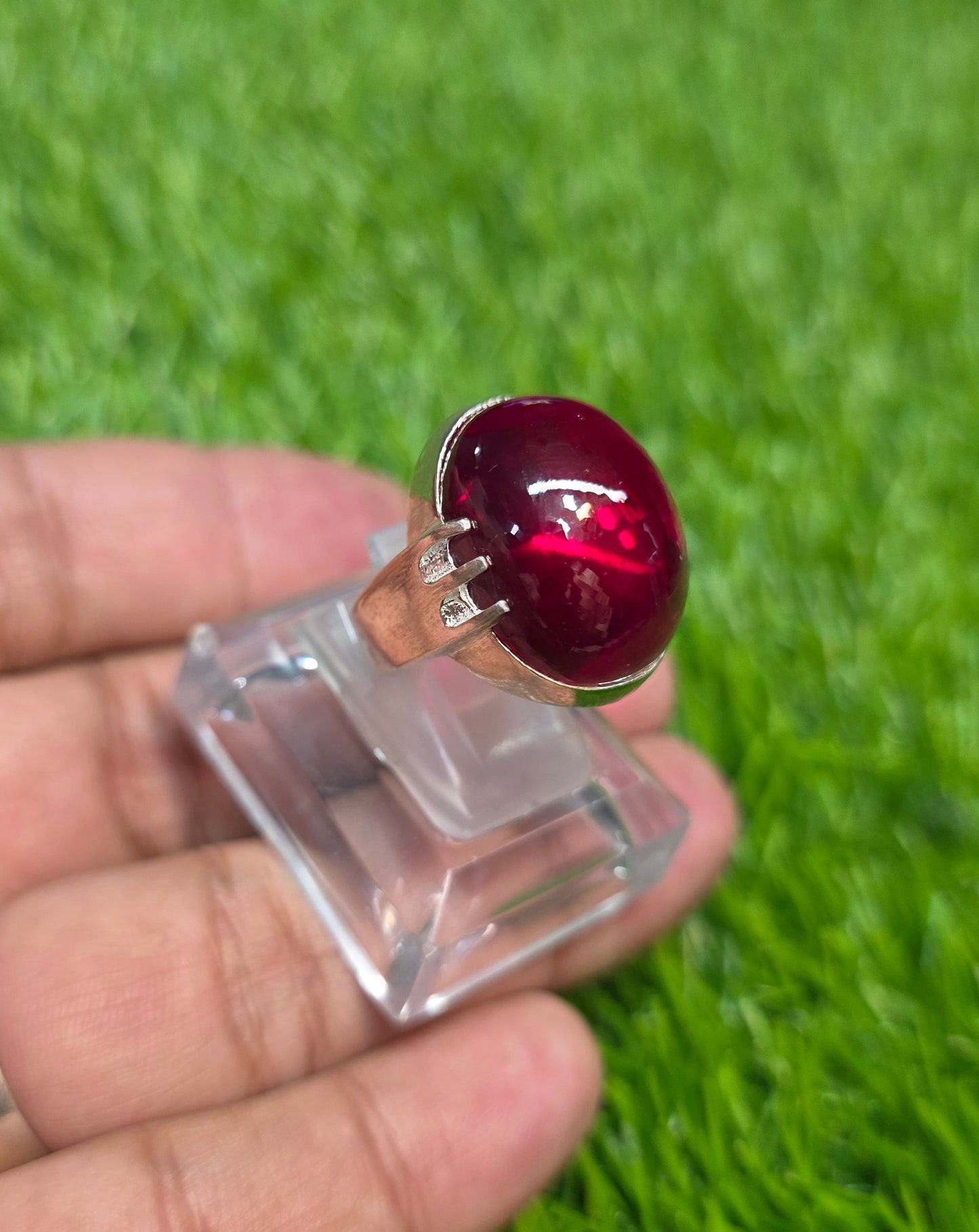 Premium Quality Pota Yaqoot Ring