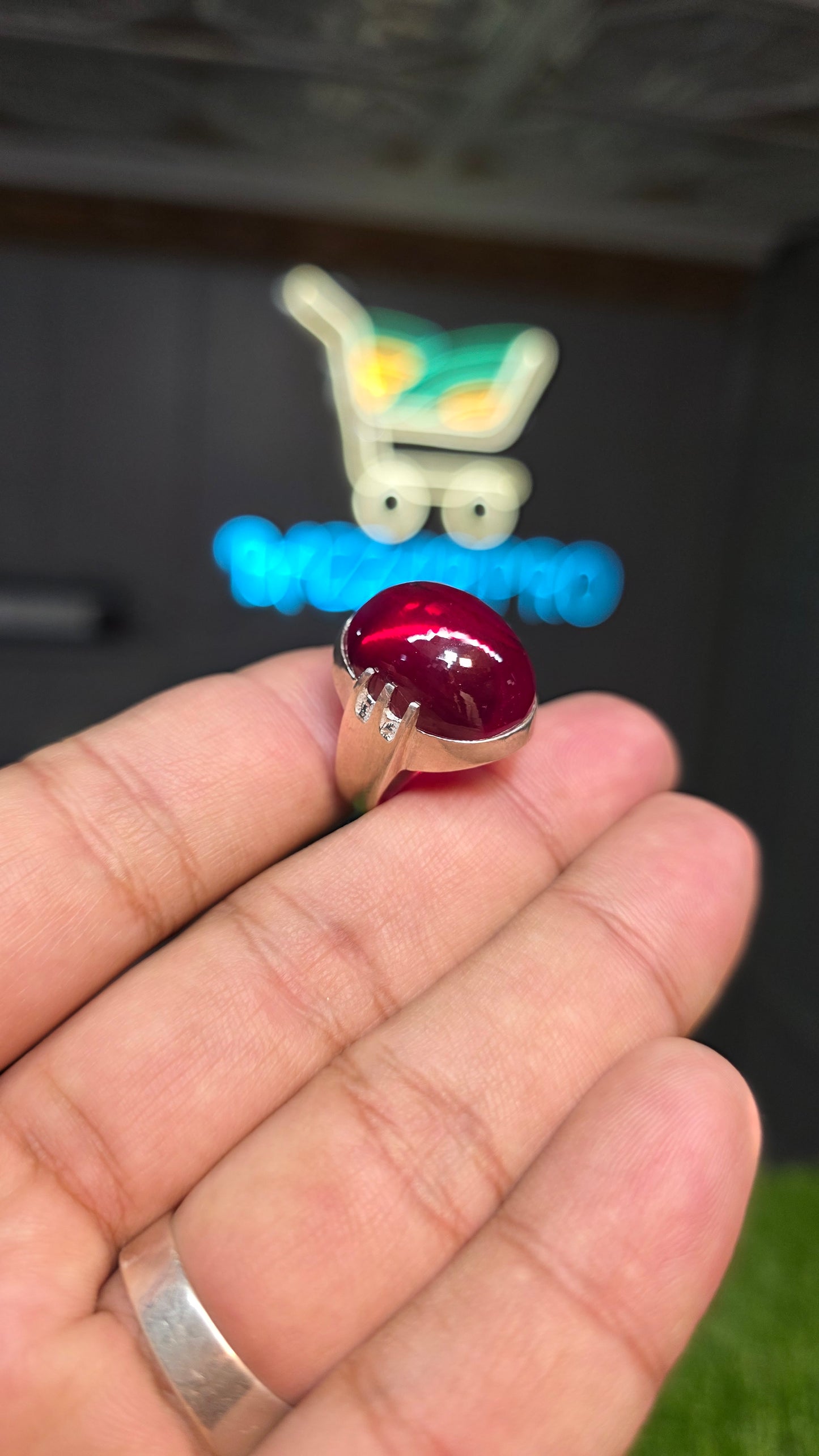 Premium Quality Pota Yaqoot Ring