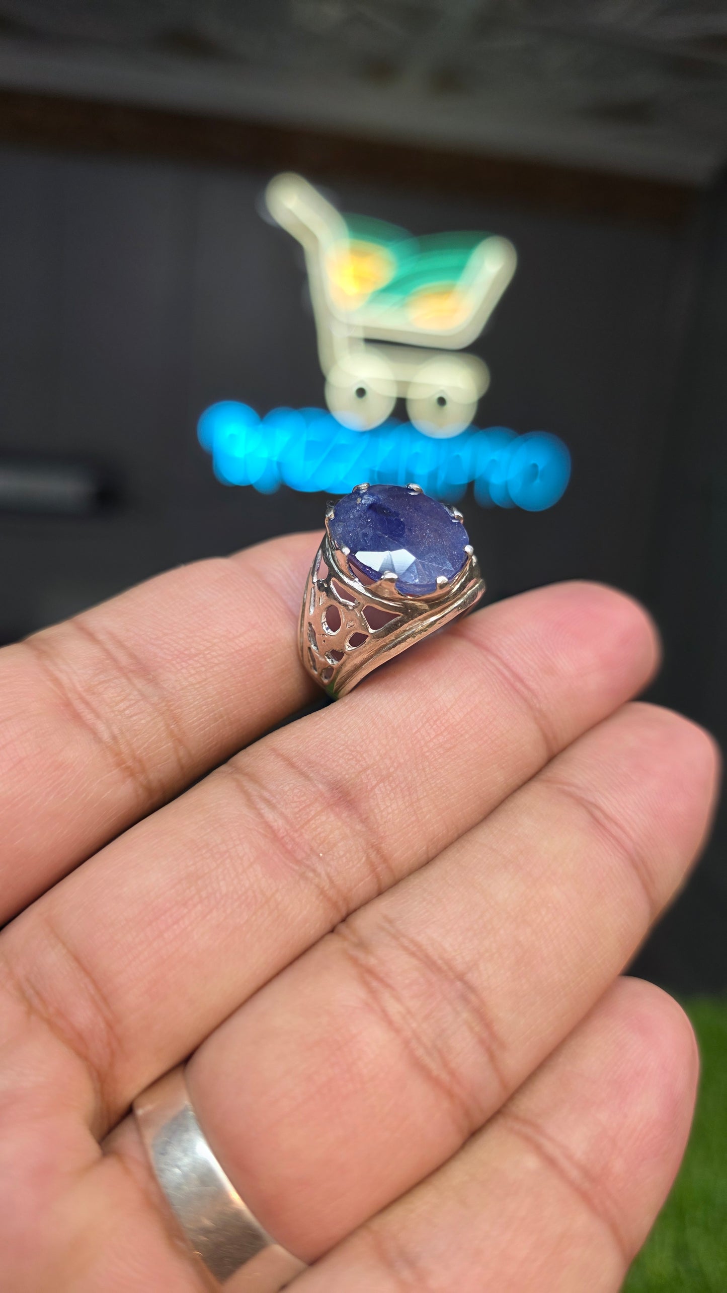 Premium Quality Neelam Ring