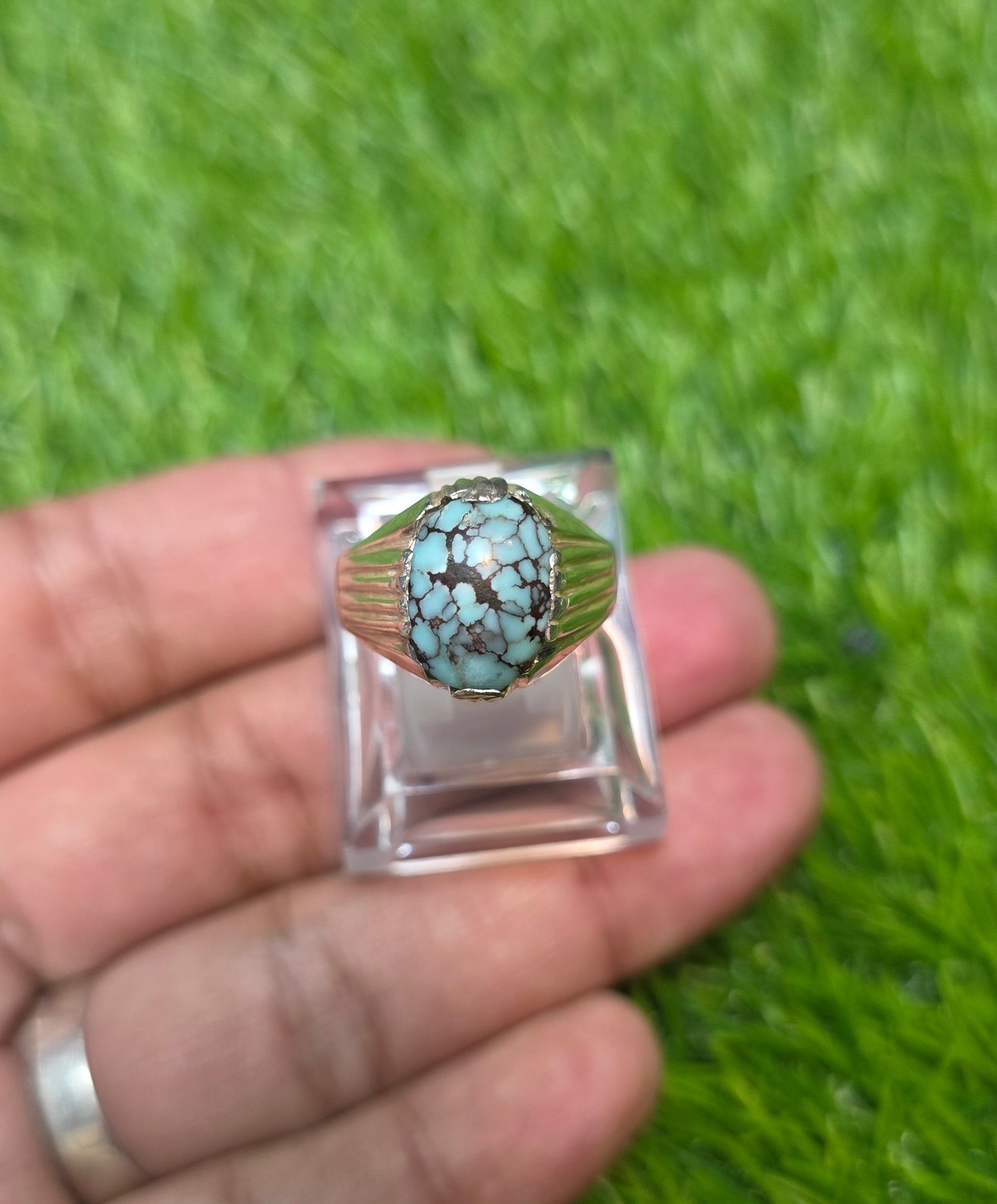 Premium Quality Spider Web Feroza Ring