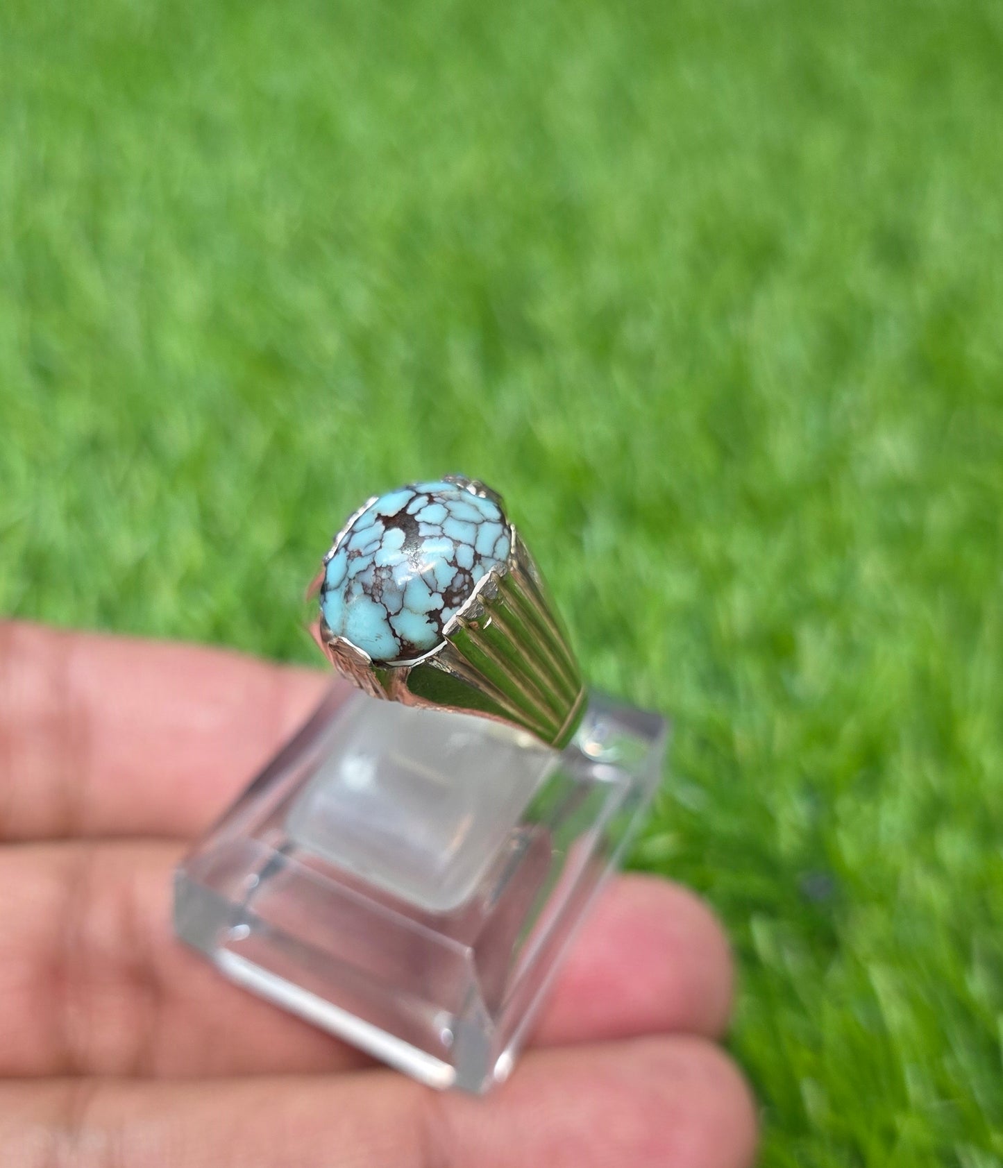 Premium Quality Spider Web Feroza Ring