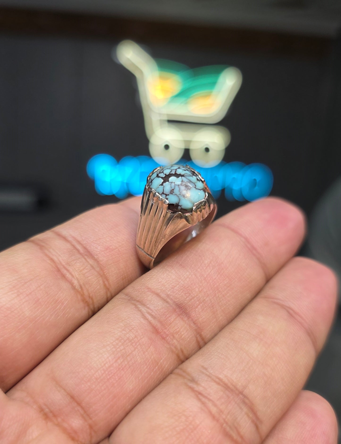 Premium Quality Spider Web Feroza Ring