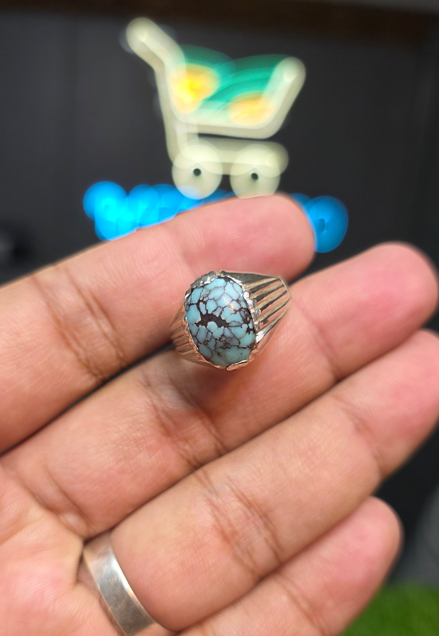 Premium Quality Spider Web Feroza Ring