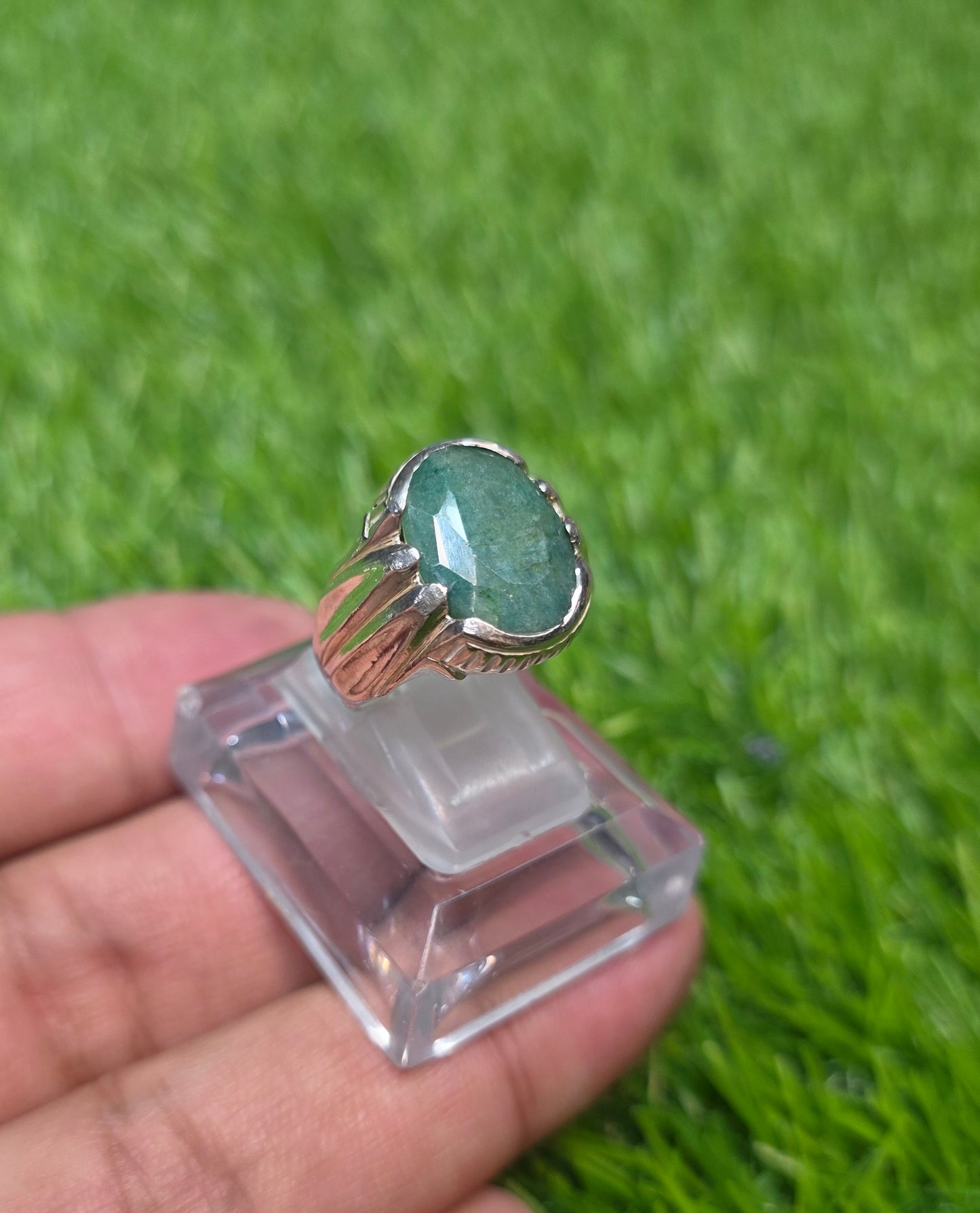 Premium Quality Zambia Zamurd Ring