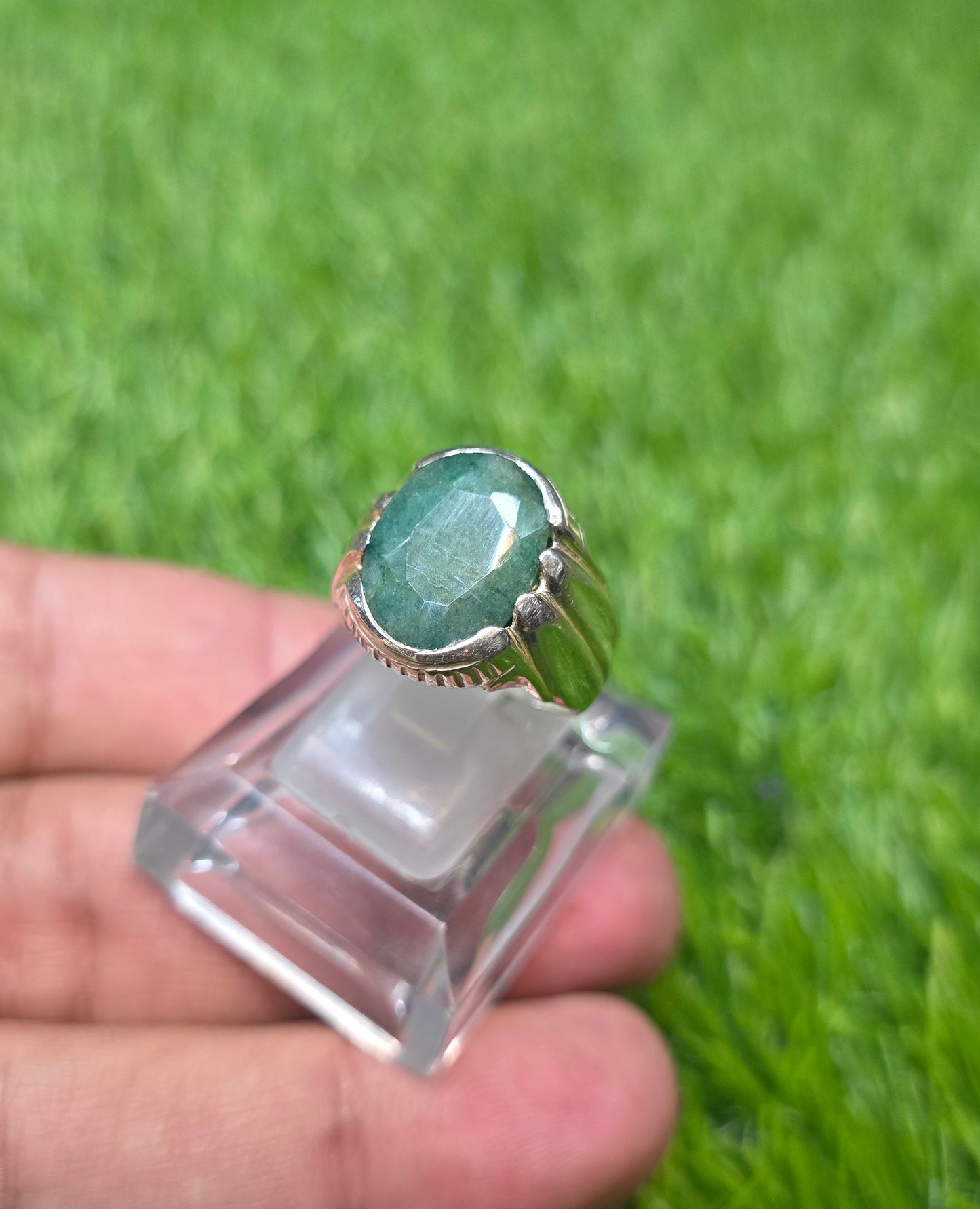Premium Quality Zambia Zamurd Ring