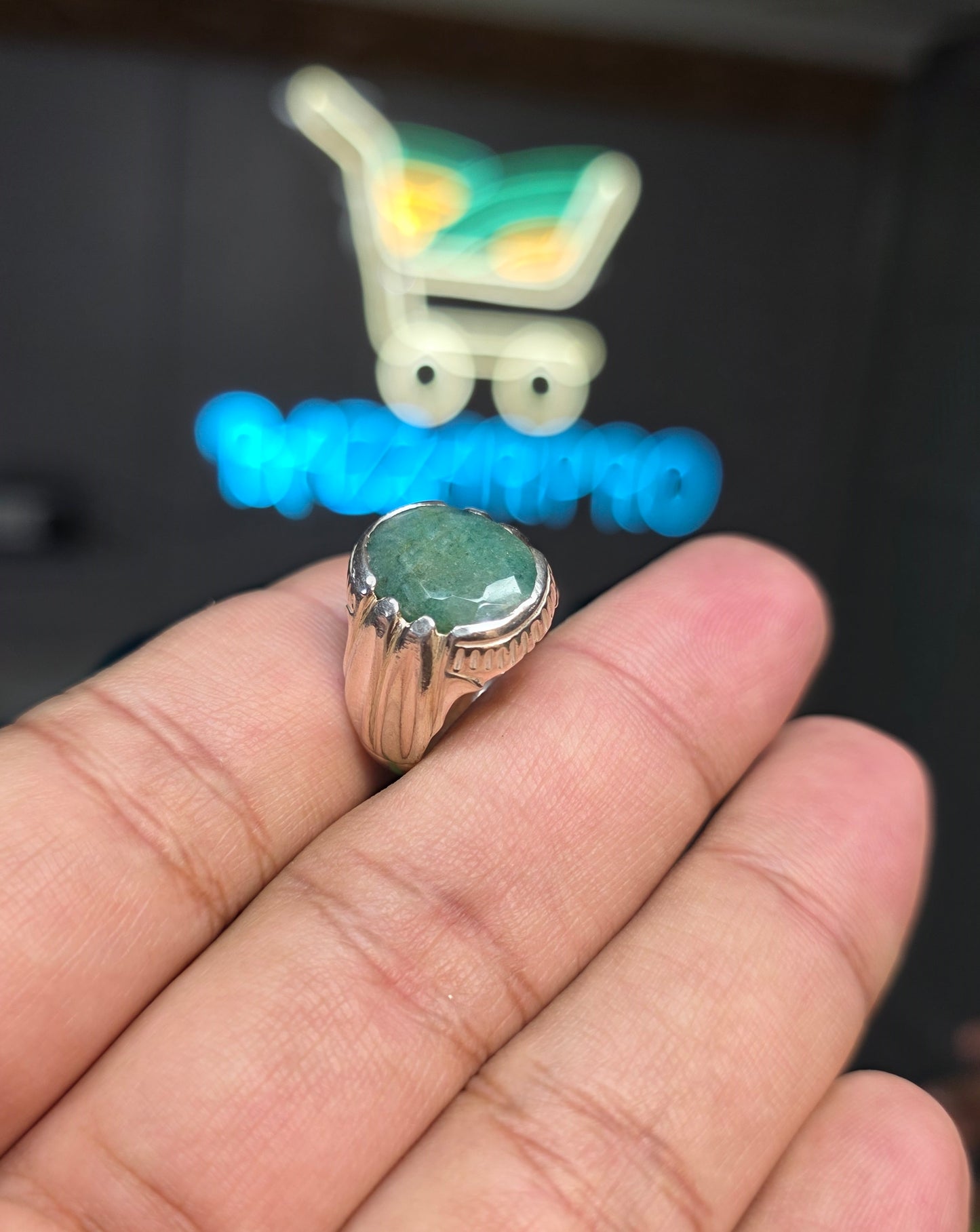 Premium Quality Zambia Zamurd Ring