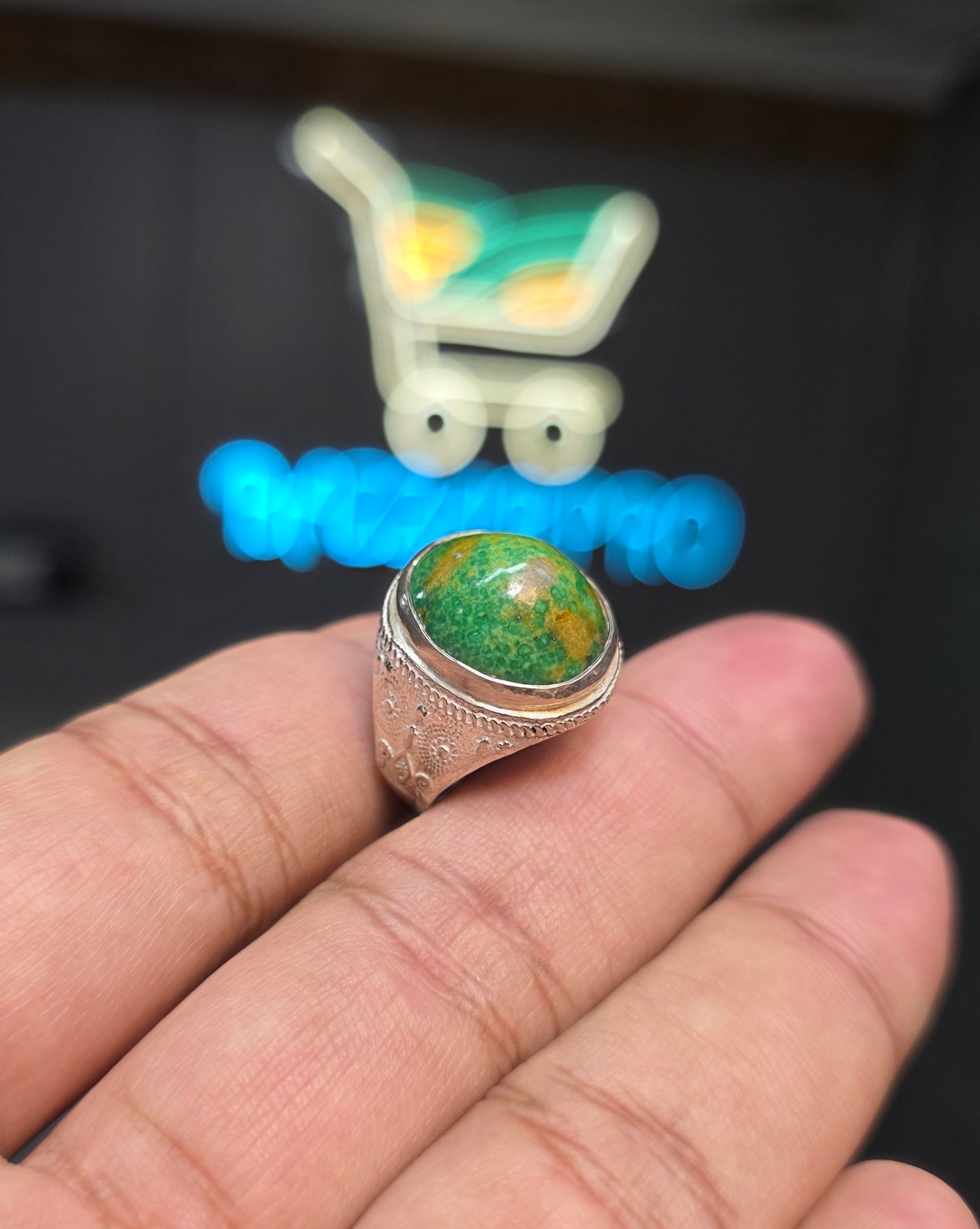 Premium Quality Hussani Feroza Ring
