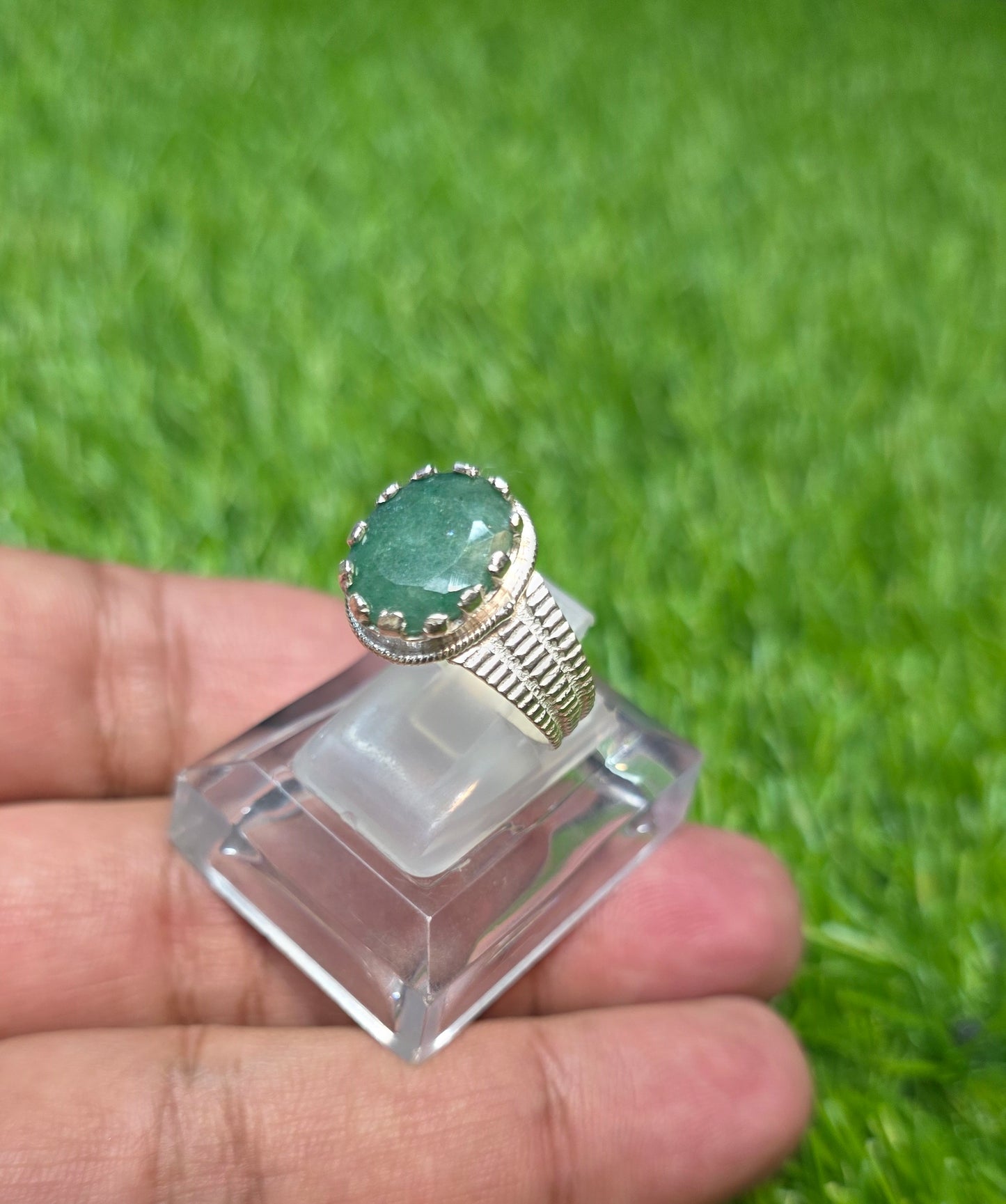 Premium Quality Zambia Zamurd Ring