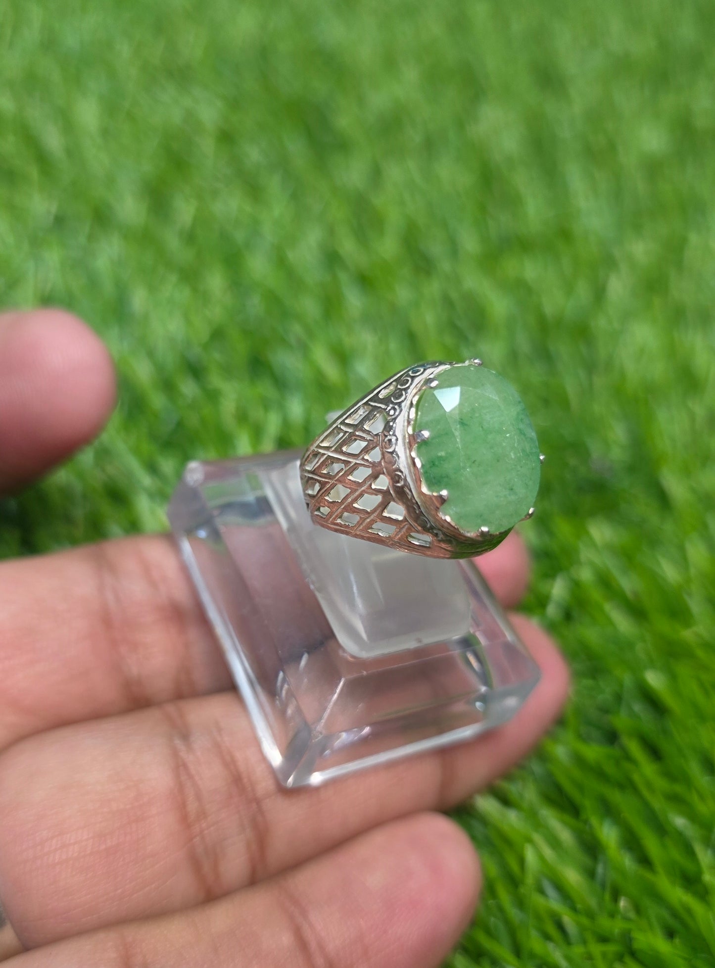 Premium Quality Zambia Zamurd Ring