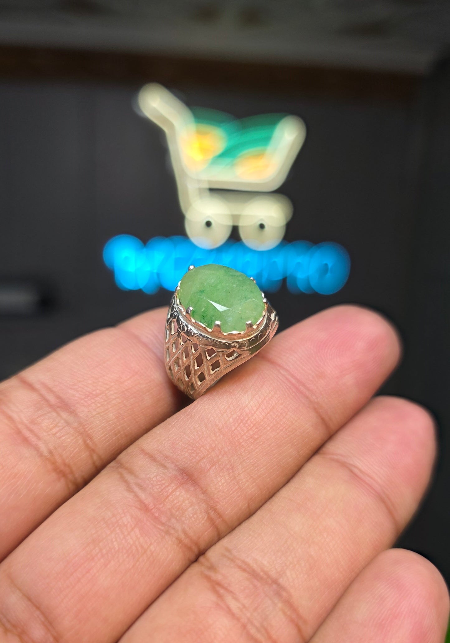 Premium Quality Zambia Zamurd Ring