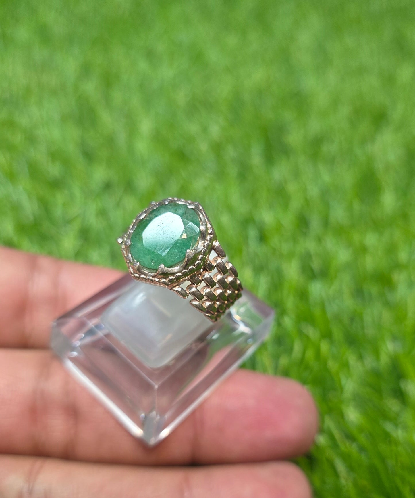 Premium Quality Zambia Zamurd Ring