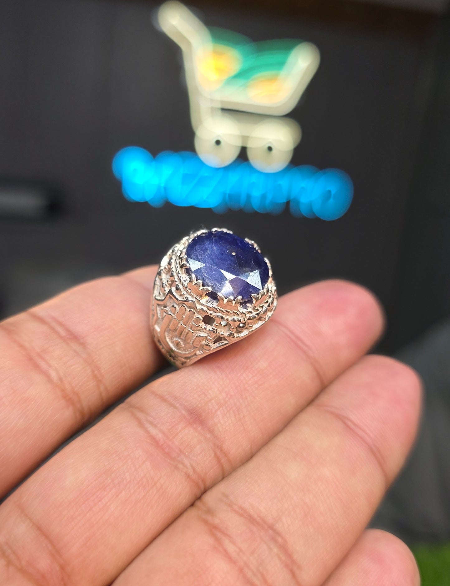 Premium Quality Neelam Ring