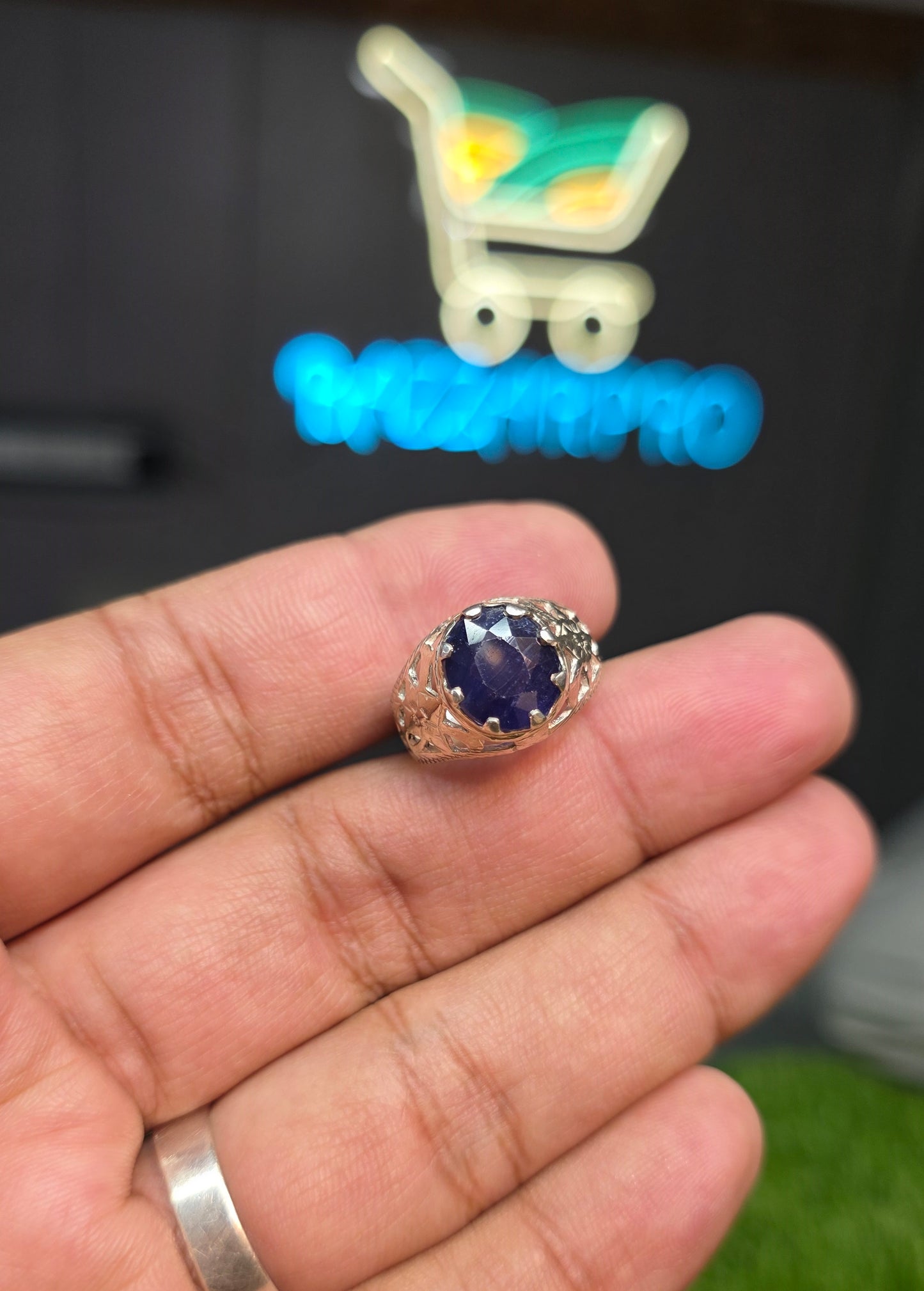 Premium Quality African Neelam Ring