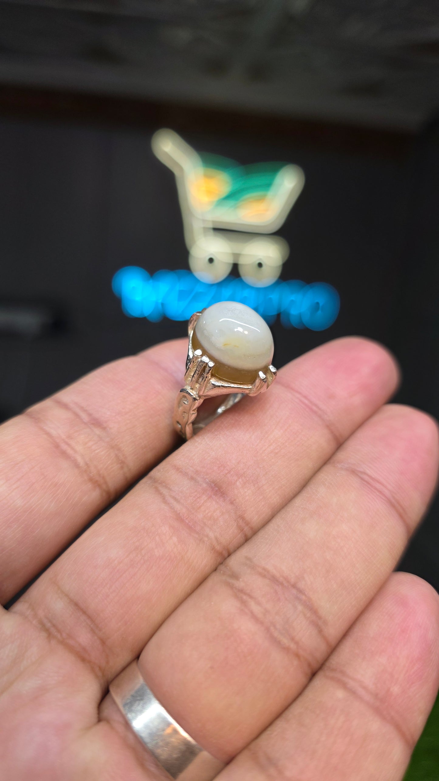 Premium Quality Eye Aqeeq Ring