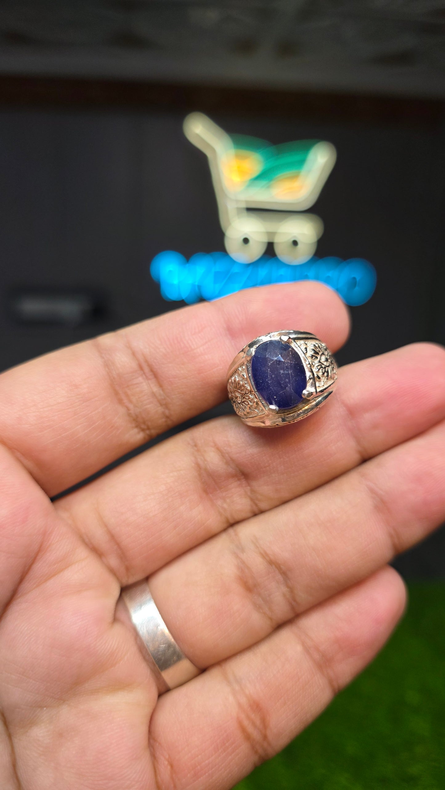 Premium Quality Neelam Ring